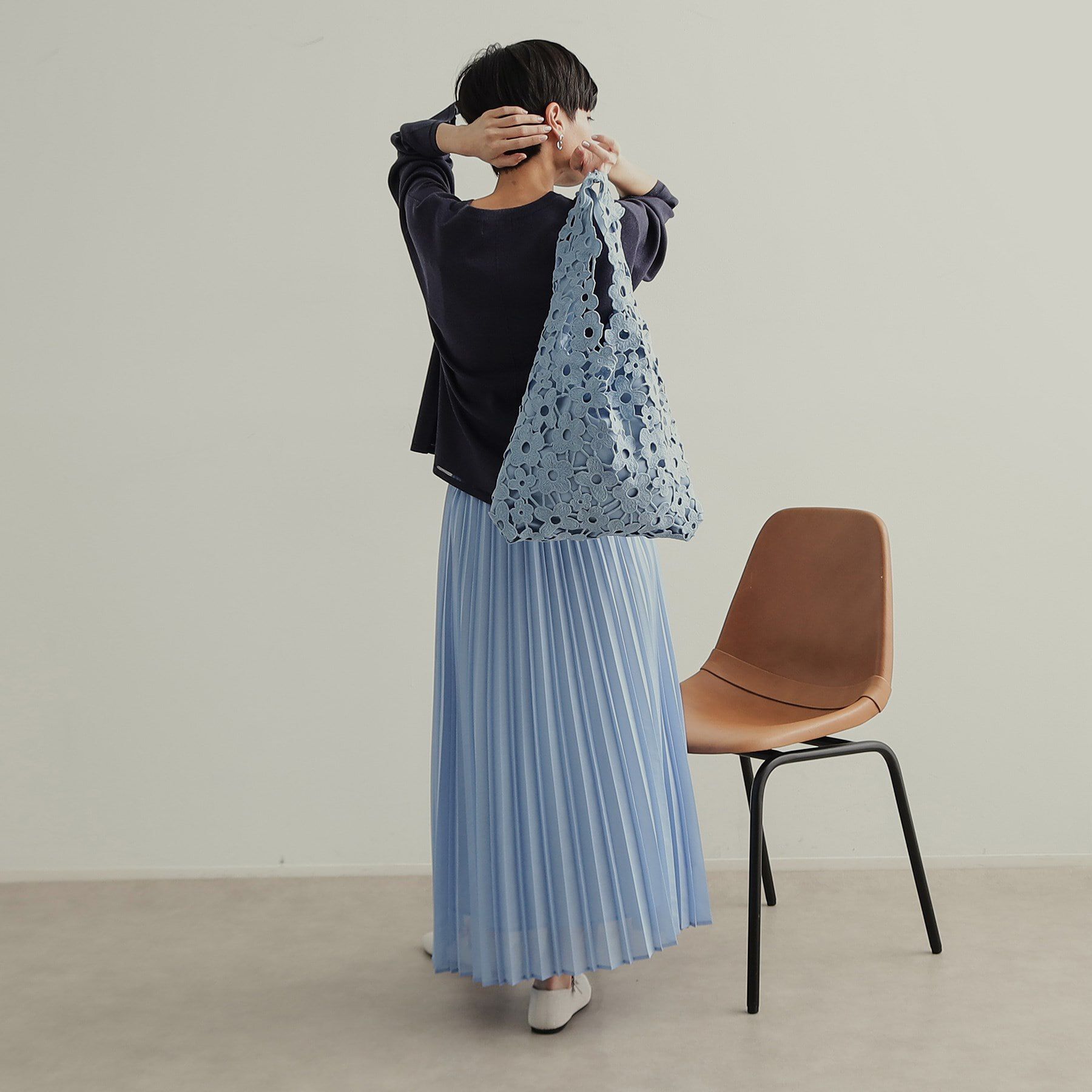 OPAQUE.CLIP「フラワーレーストートバッグ」|トートバッグ|