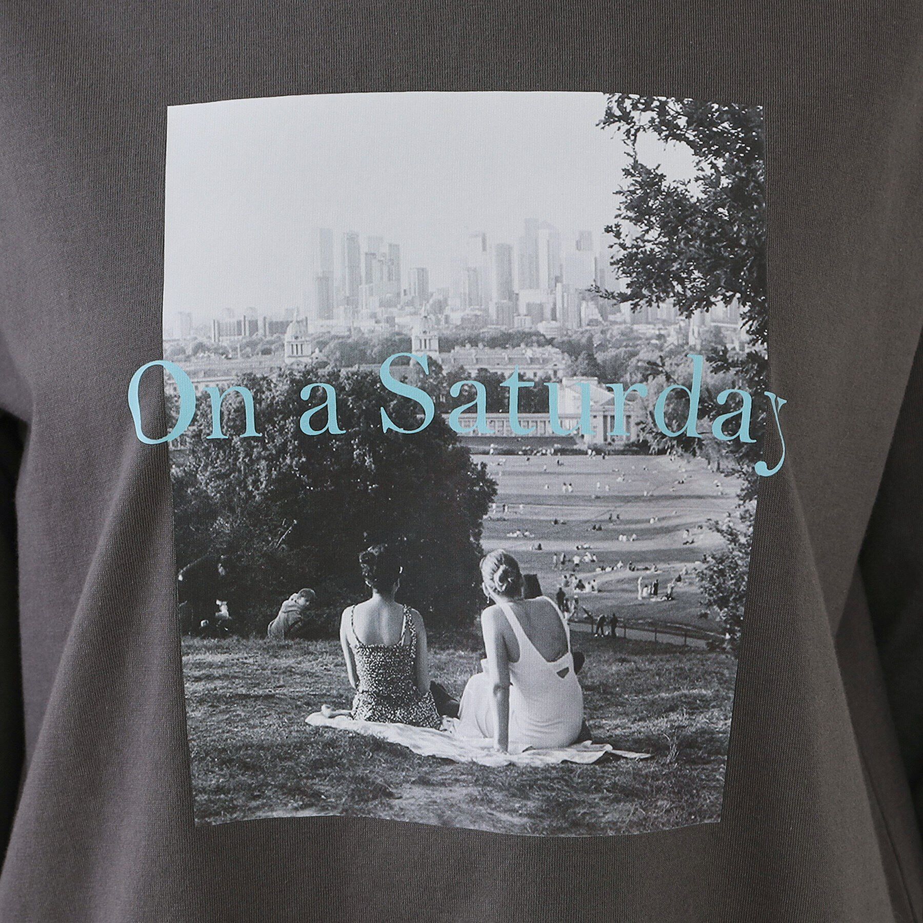 OPAQUE.CLIP「フォトプリントロングTシャツ【洗濯機洗い可】」|Tシャツ・カットソー|