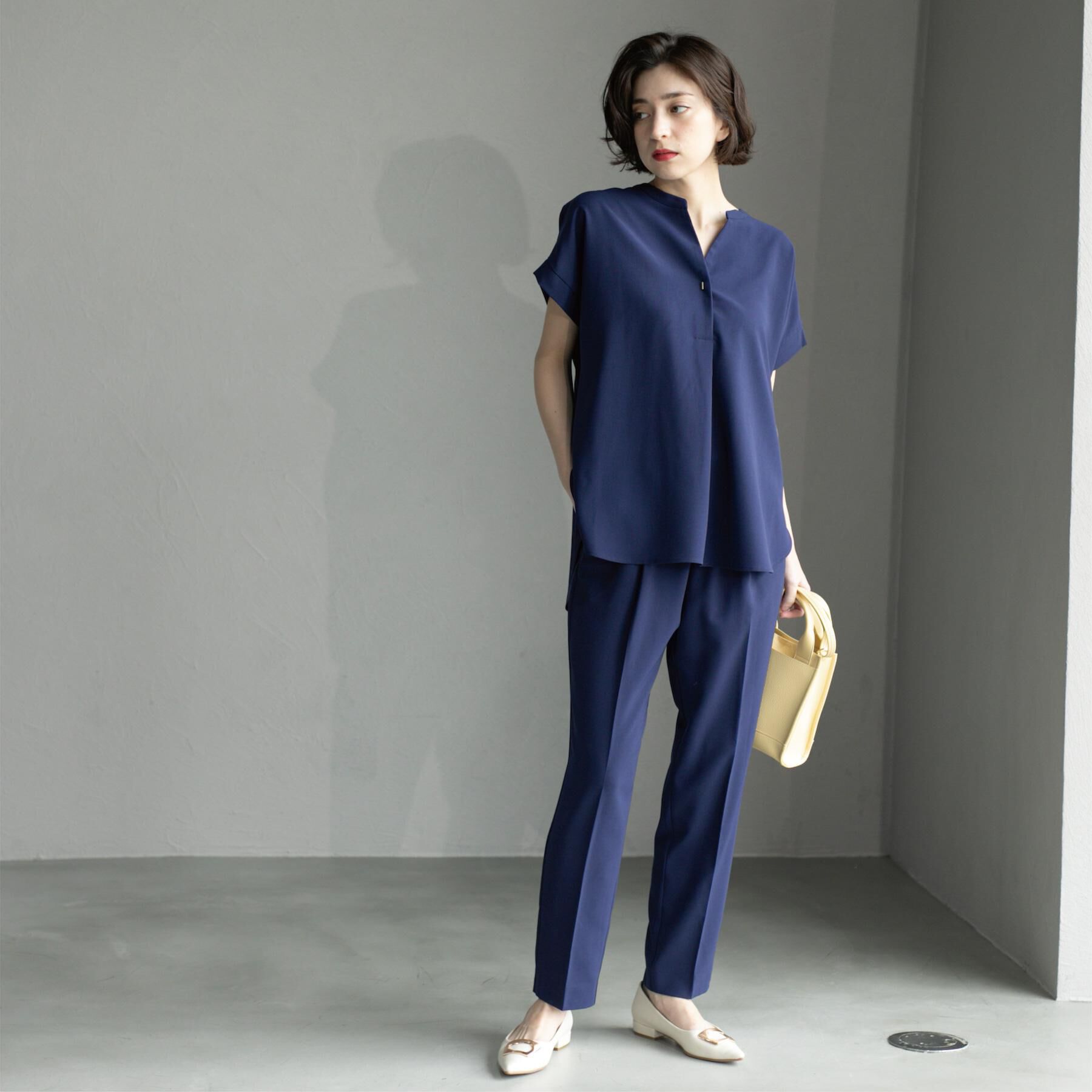 OPAQUE.CLIP「《6色展開/丈が選べる》美脚イージーテーパードパンツ/セットアップ対応【ストレッチ/洗濯機洗い可/防」|その他|