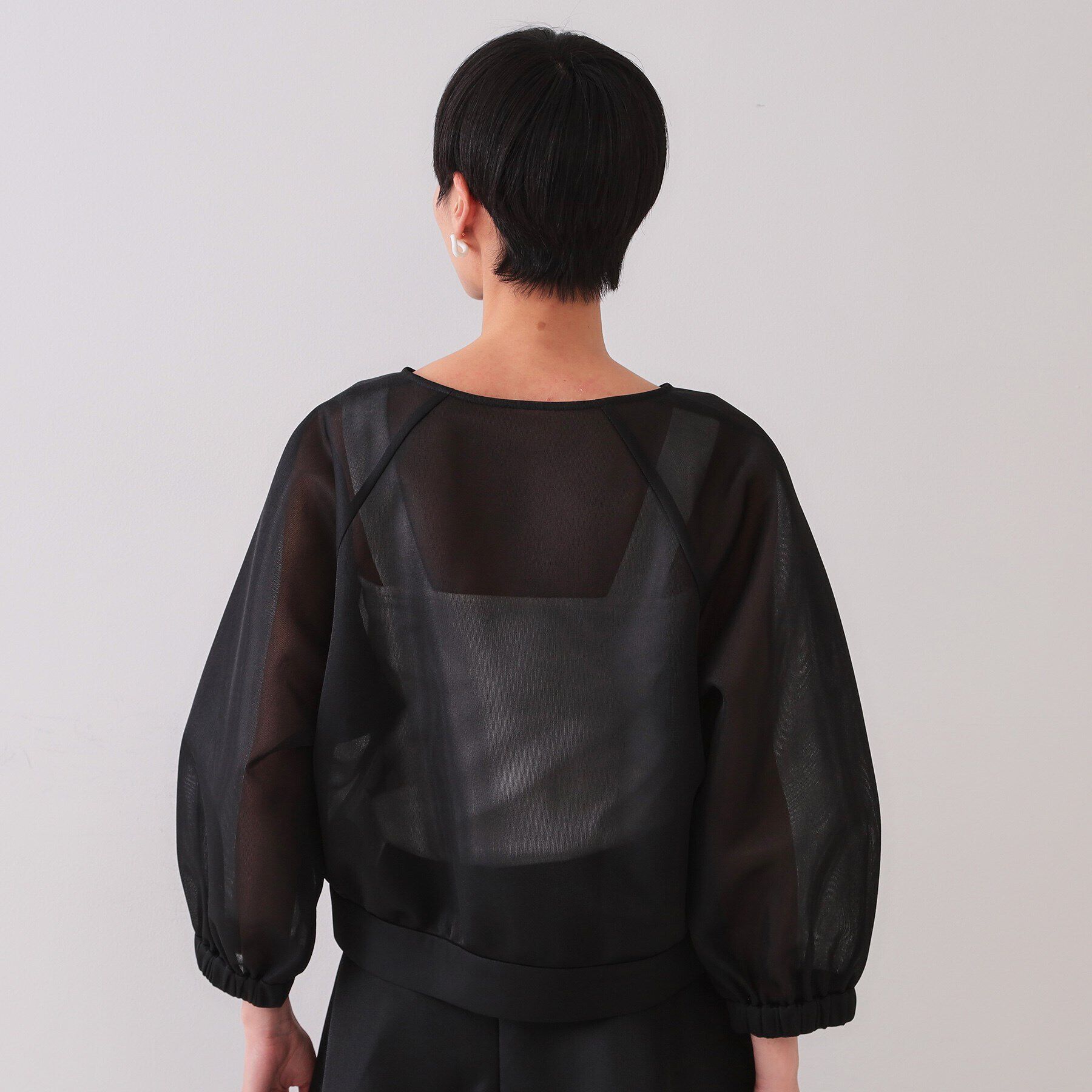 OPAQUE.CLIP「スポンディッシュシアーノーカラーブルゾン【洗濯機洗い可】」|ブルゾン・スタジャン|