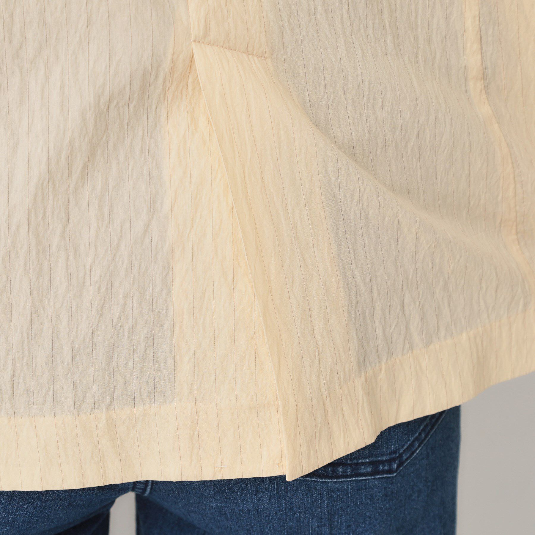 OPAQUE.CLIP「シアーストライプテーラードジャケット【洗濯機洗い可】」|テーラードジャケット|