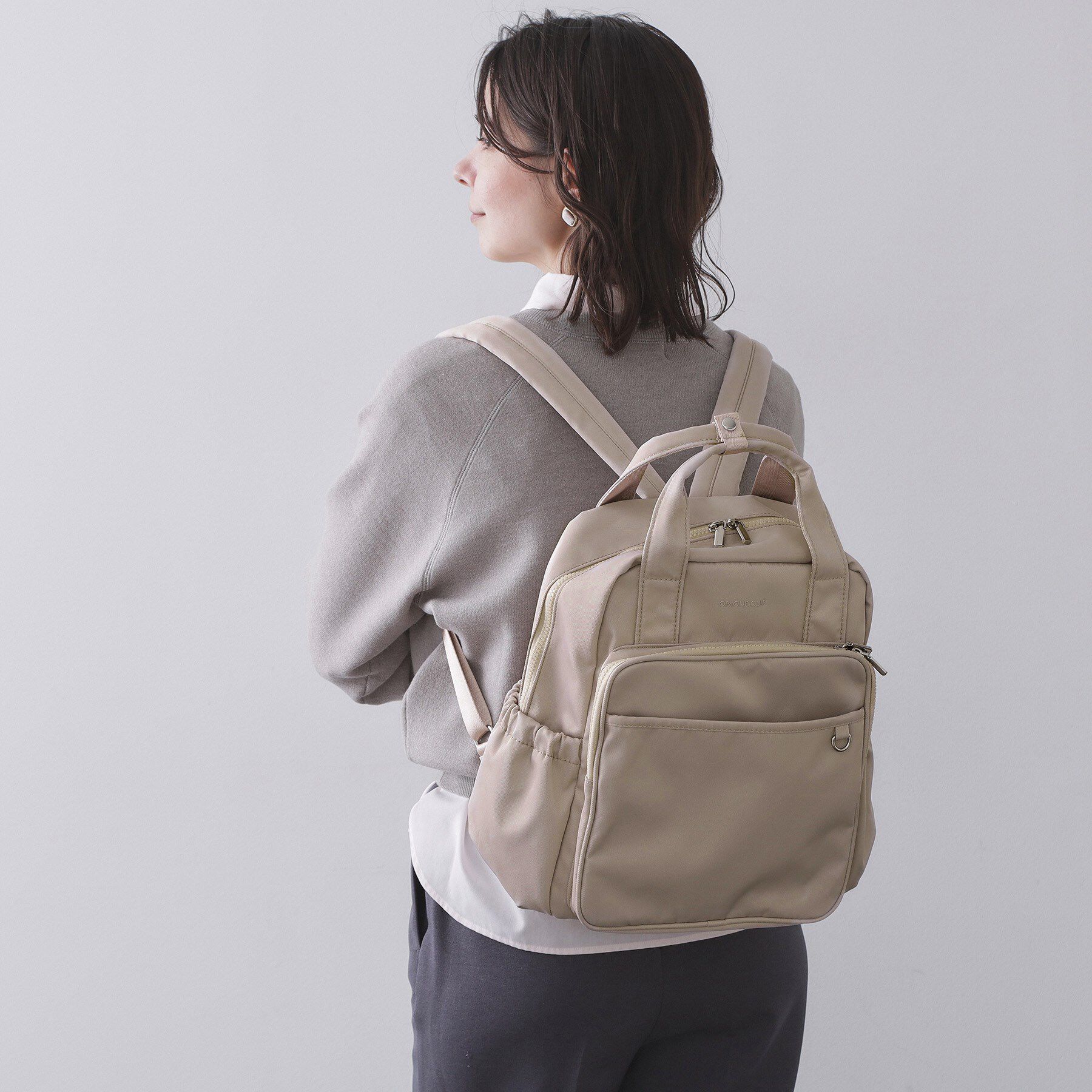 OPAQUE.CLIP「フロントポケットデザインリュック【2WAY／マルチポケット】」|リュック|