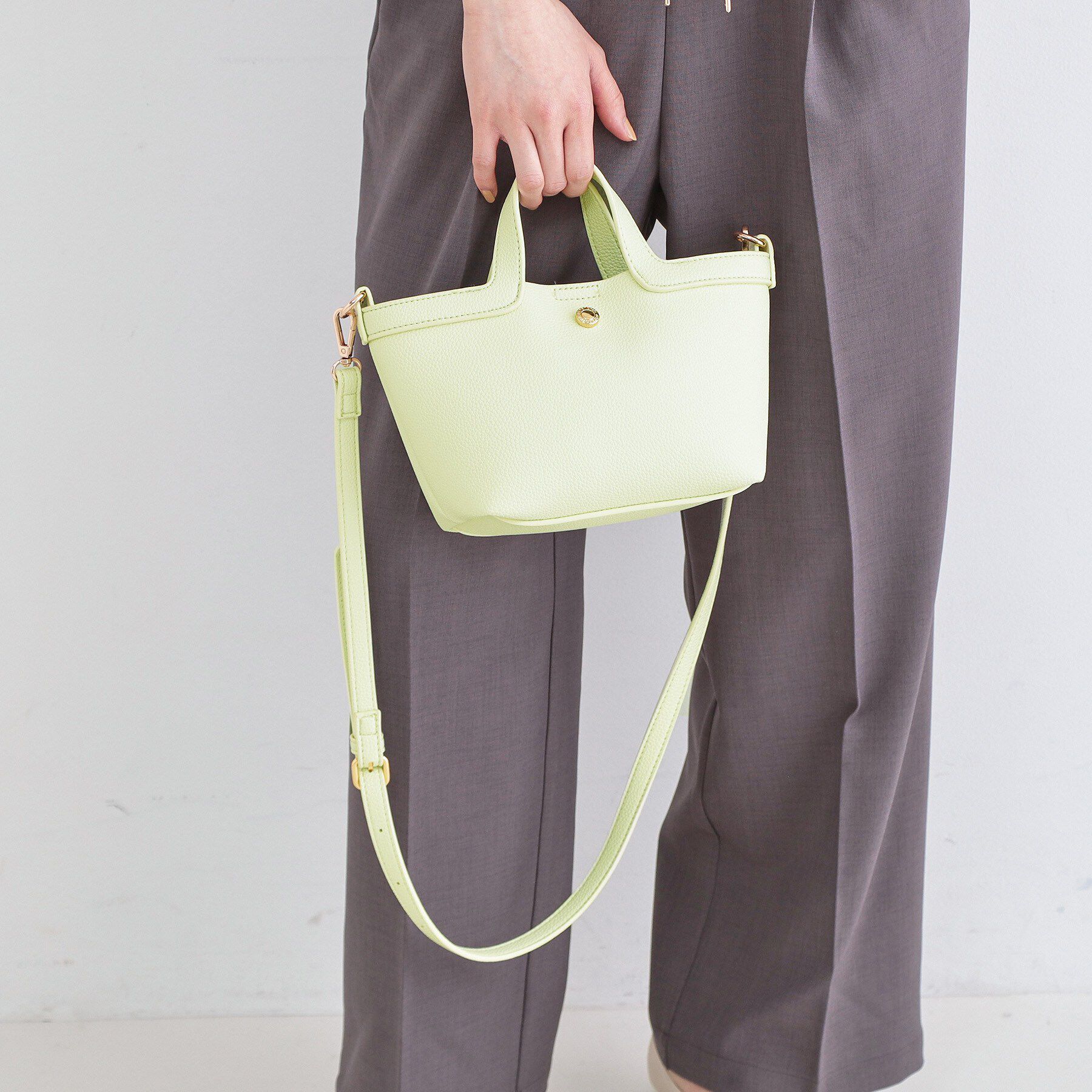 OPAQUE.CLIP「2WAY巾着付ミニトート」|ショルダー・メッセンジャー|