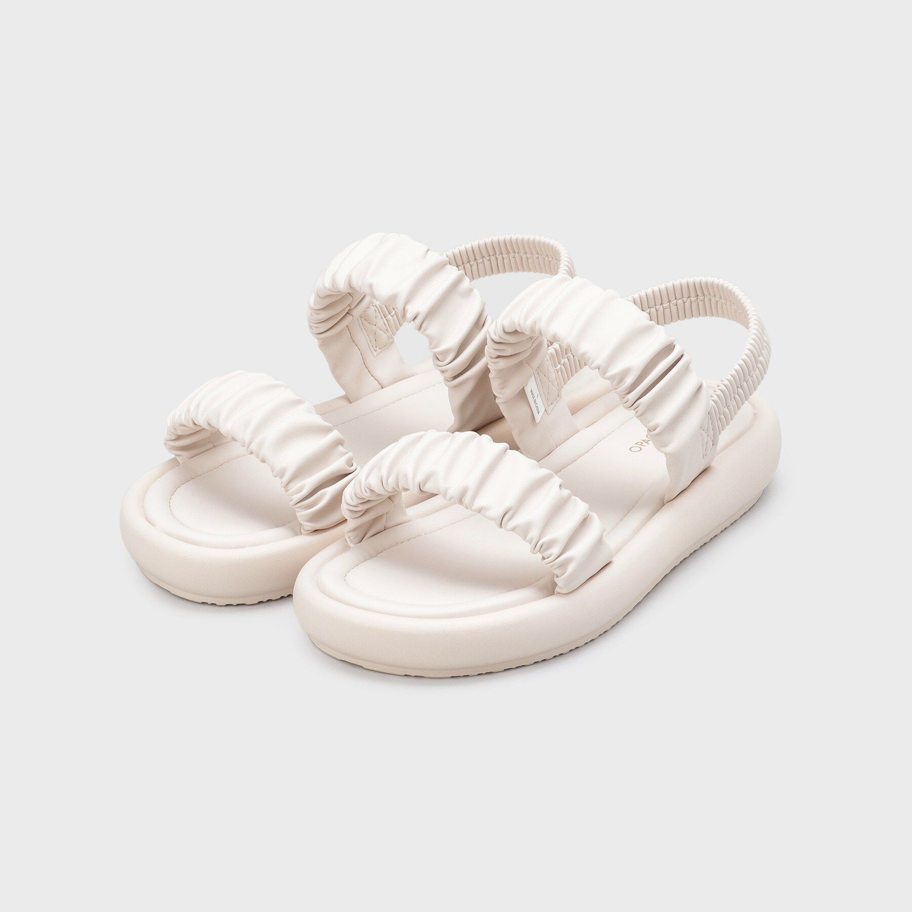 OPAQUE.CLIP「ギャザーベルトデザインサンダル」|サンダル|