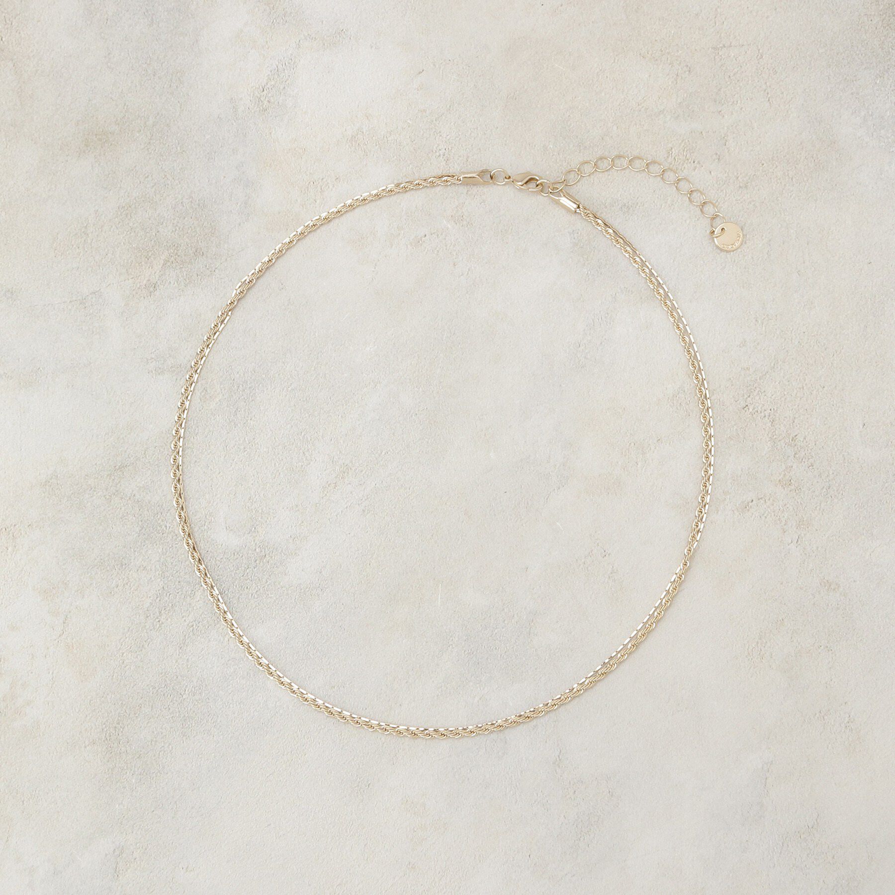 OPAQUE.CLIP「細チェーン2連ネックレス」|ネックレス|ゴールド(007)