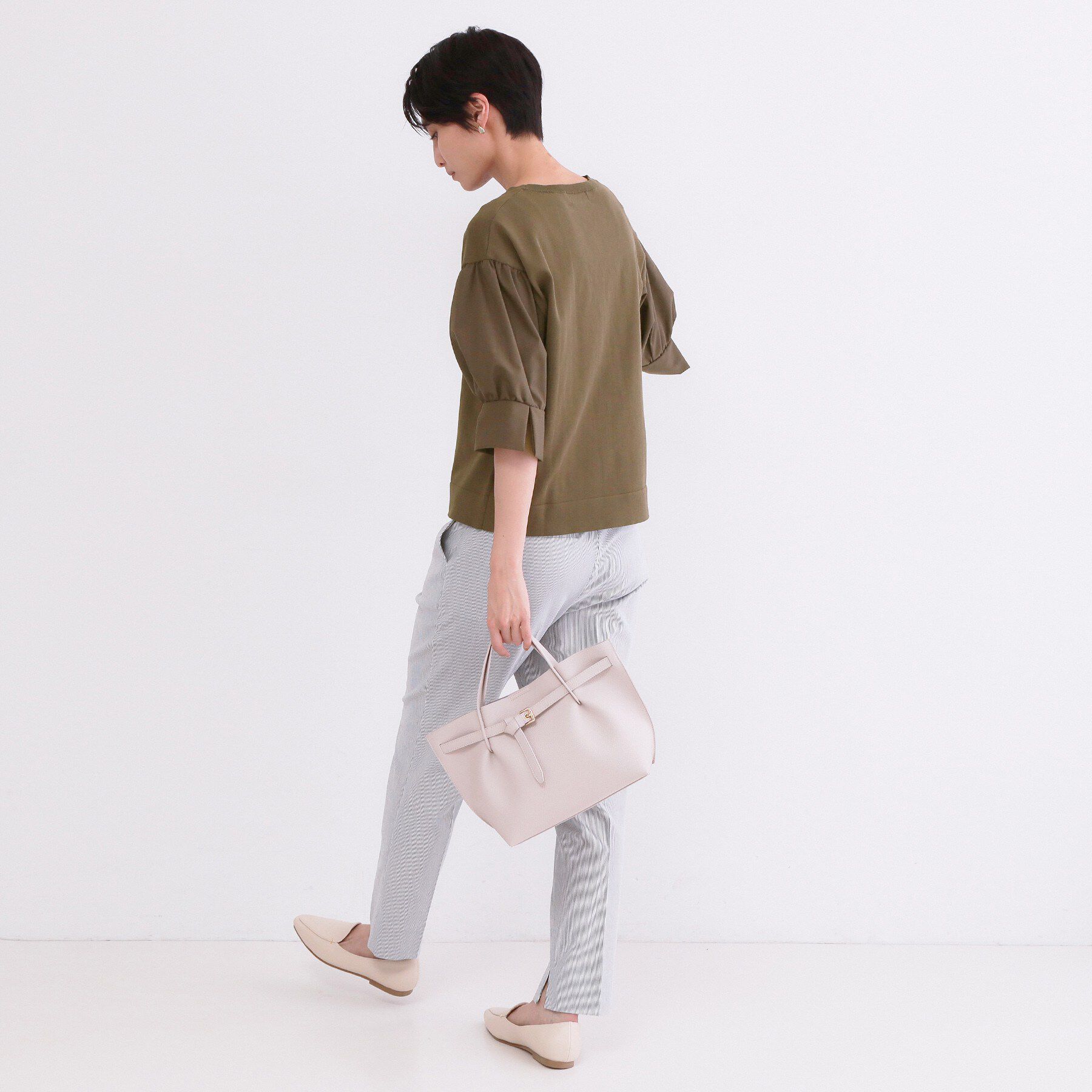 OPAQUE.CLIP「ボリュームスリーブドッキングニット」|ニット・セーター|