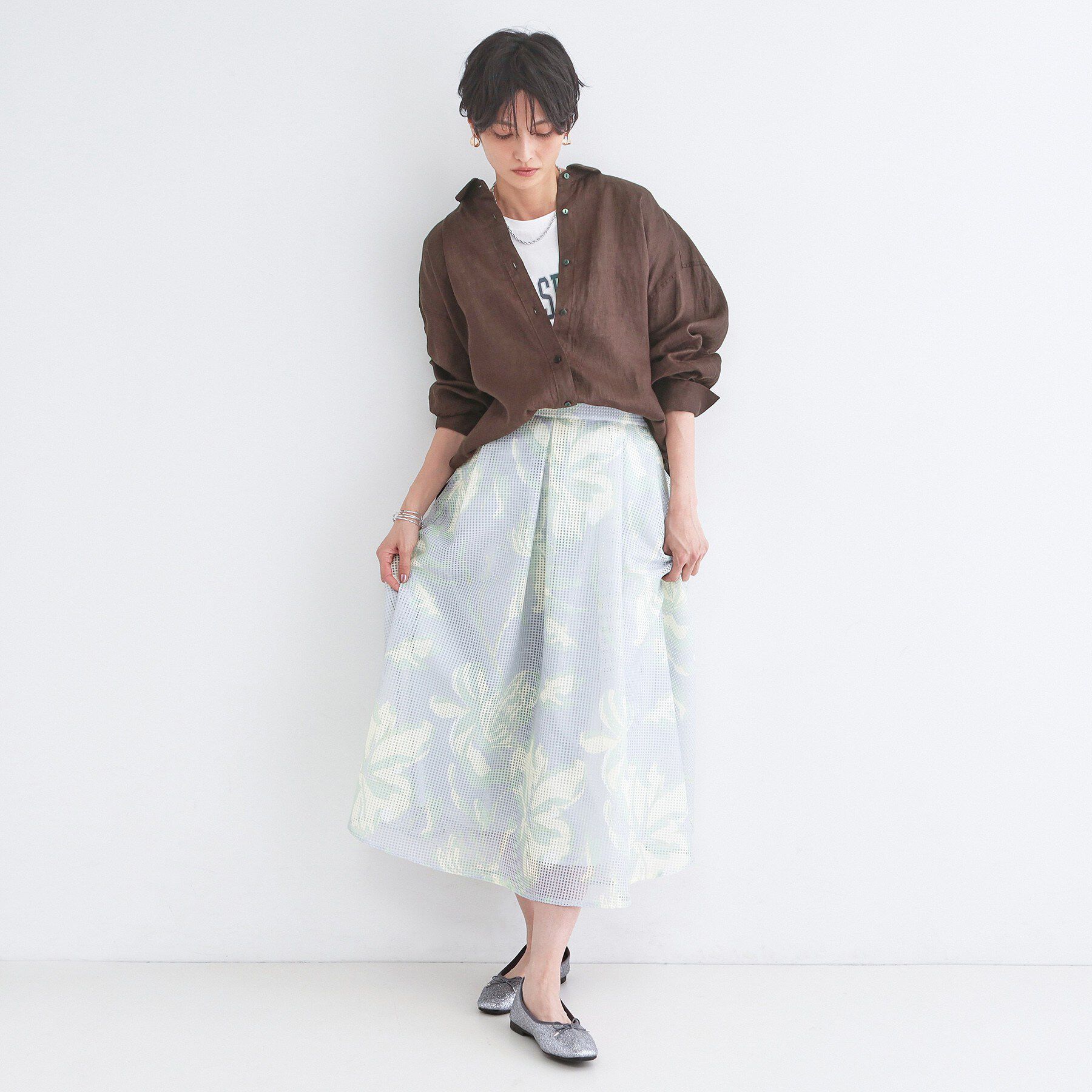 OPAQUE.CLIP「フレンチリネンシャツ【洗濯機OK】」|シャツ・ブラウス|