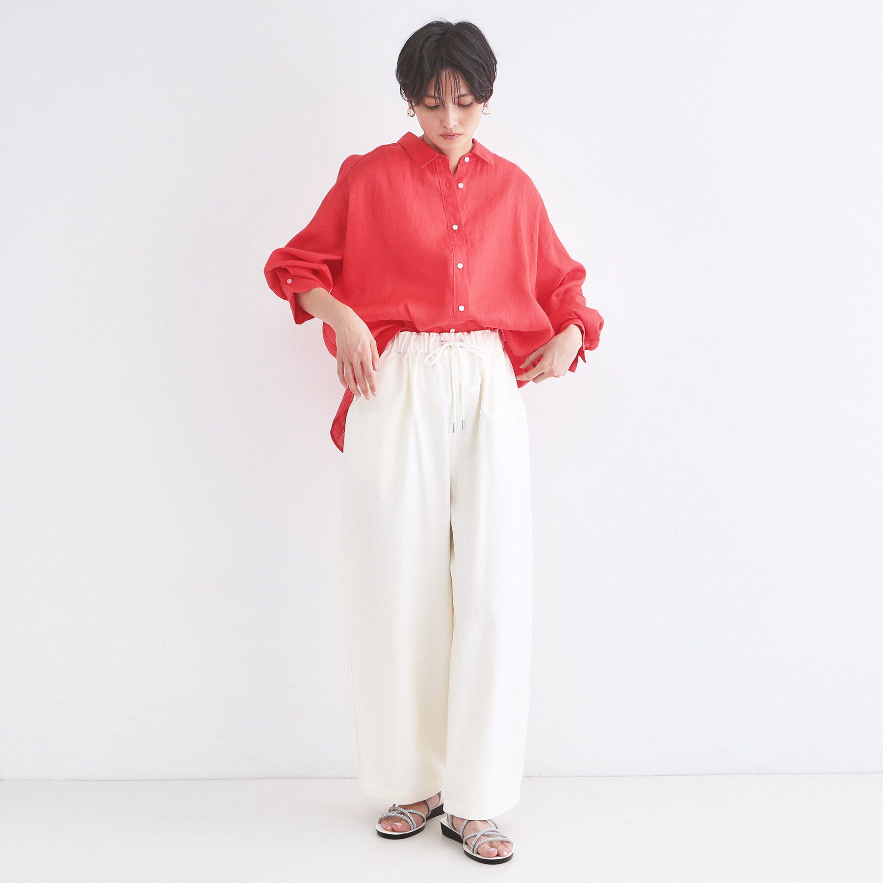 OPAQUE.CLIP「フレンチリネンシャツ【洗濯機OK】」|シャツ・ブラウス|