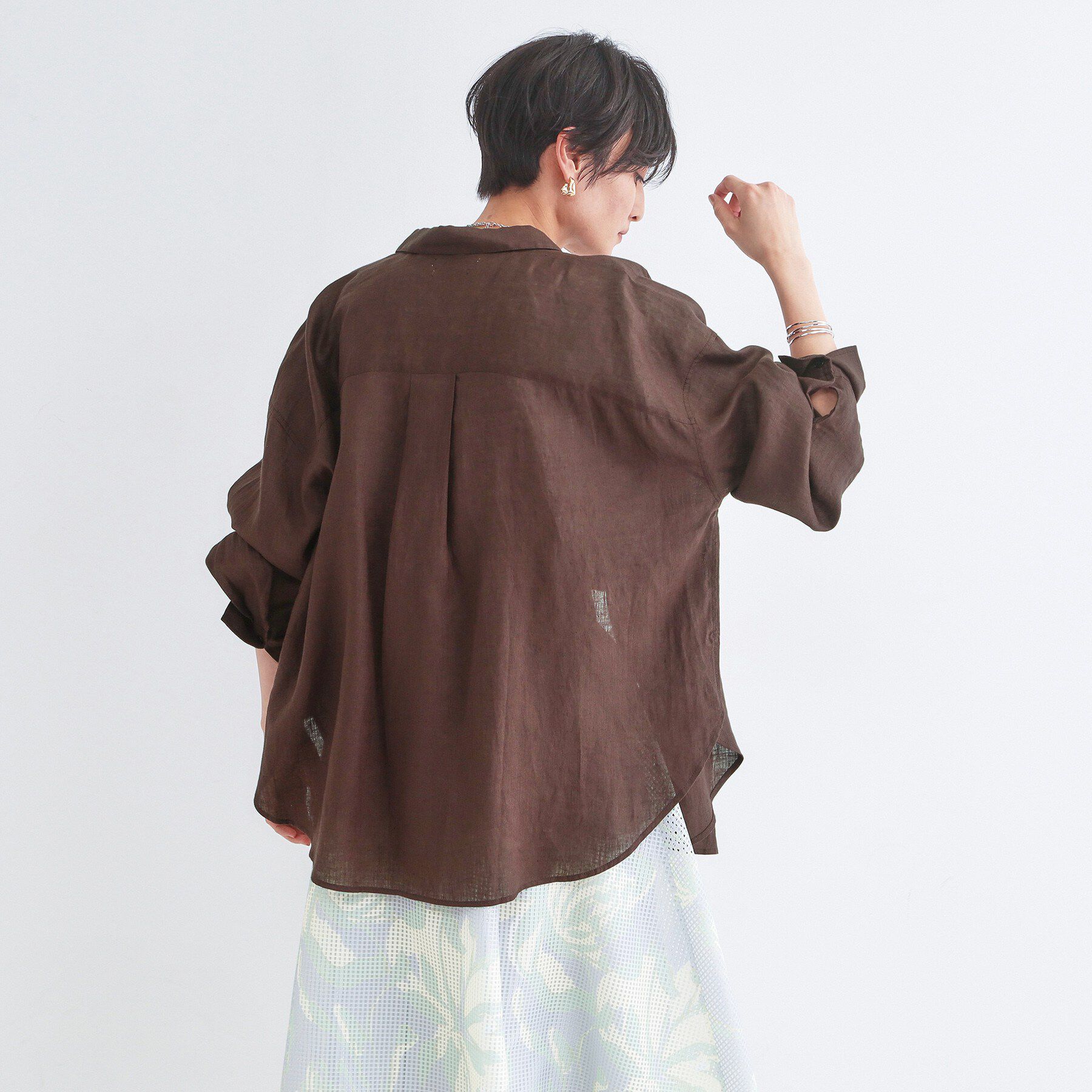 OPAQUE.CLIP「フレンチリネンシャツ【洗濯機OK】」|シャツ・ブラウス|