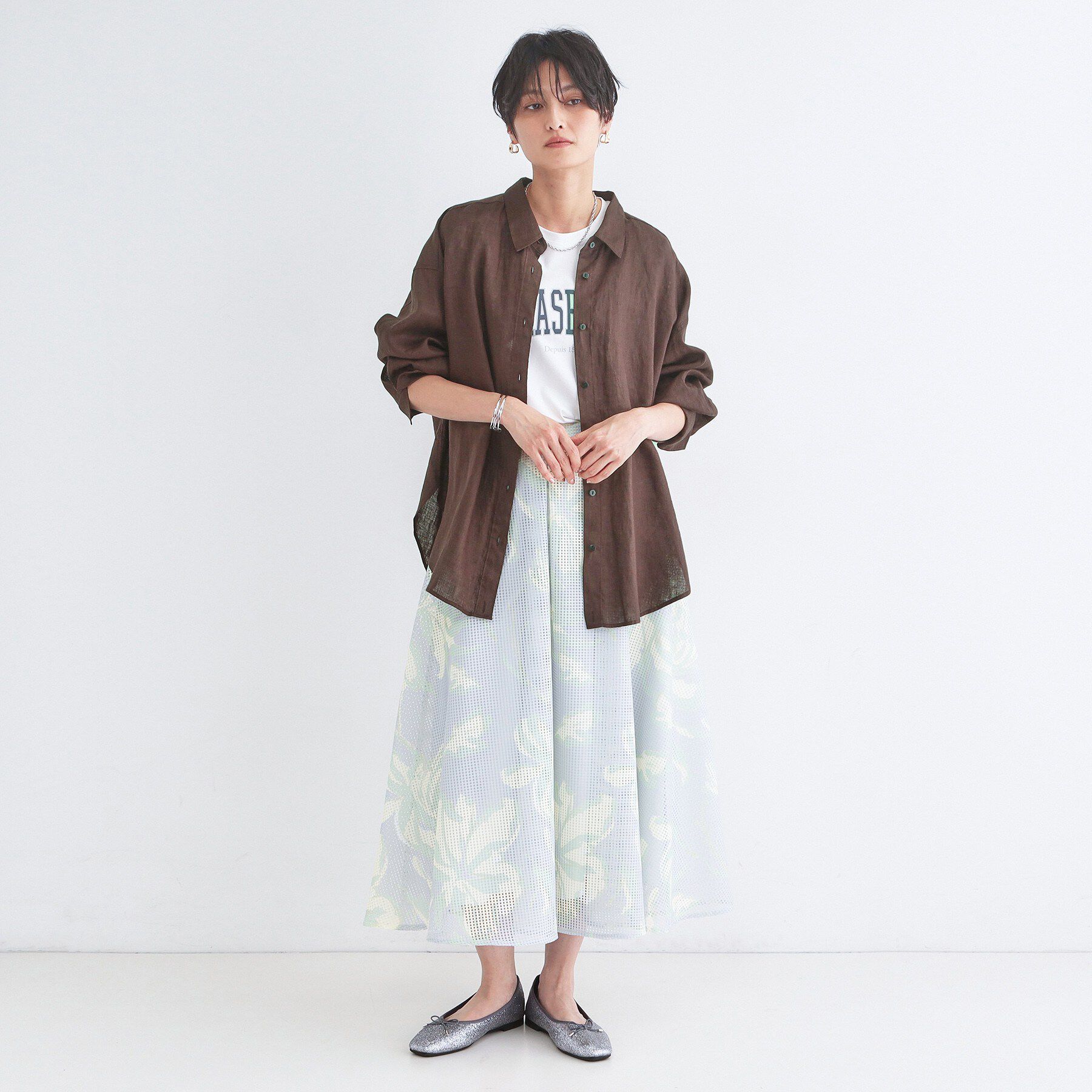 OPAQUE.CLIP「フレンチリネンシャツ【洗濯機OK】」|シャツ・ブラウス|