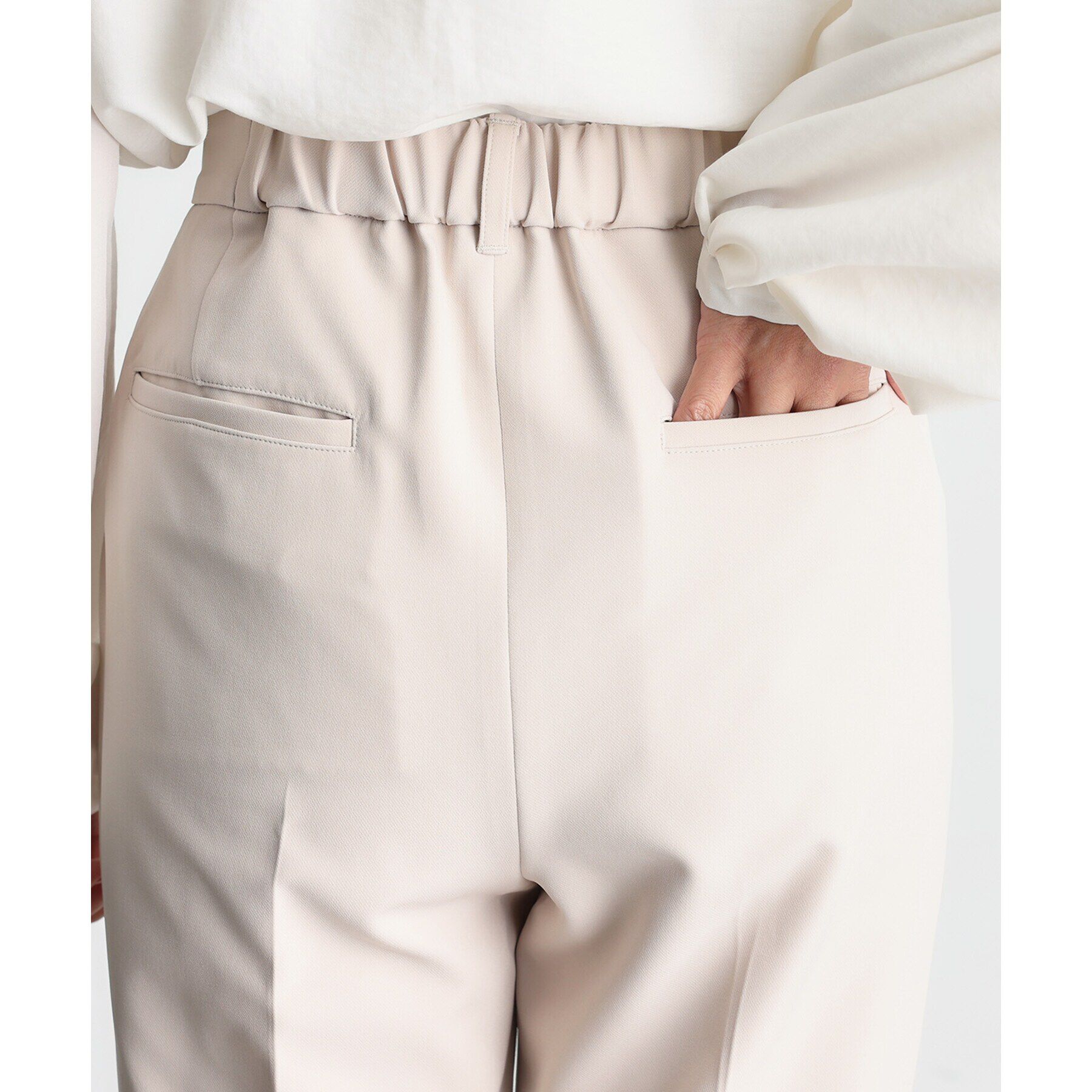 THE SHOP TK「【汚れ防止/シワになりにくい/セレモニー/通勤】ダブルクロステーパードパンツ/洗える/サスティナブル」|その他|