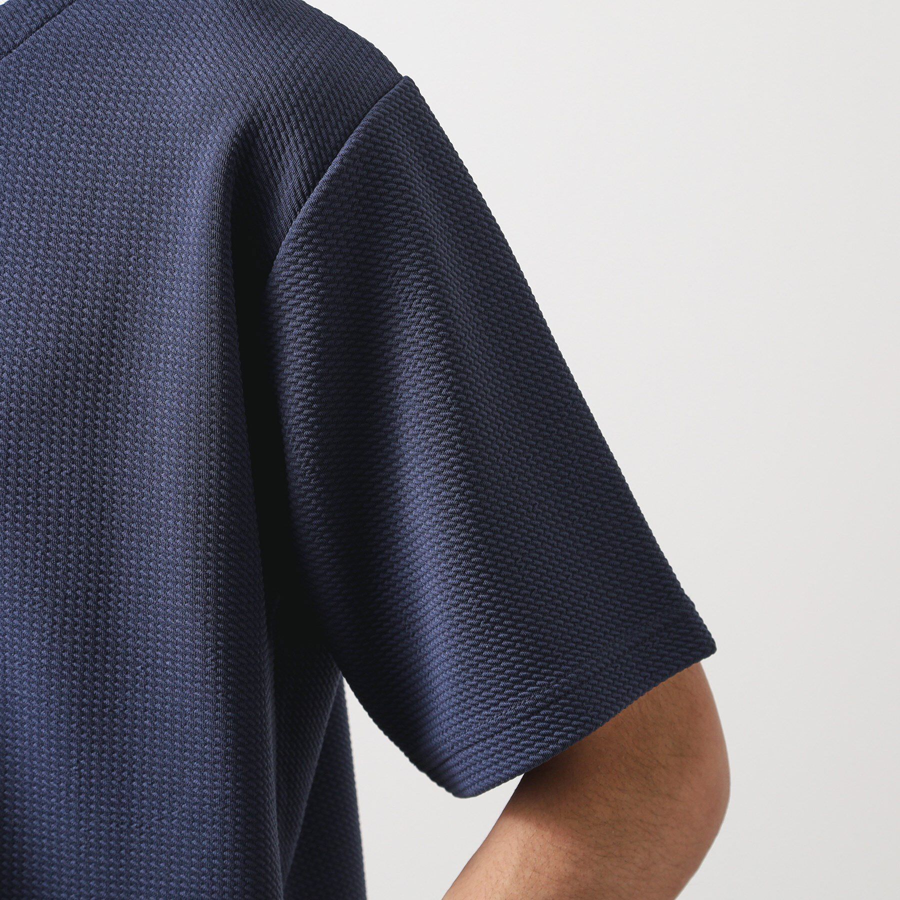 THE SHOP TK「ミニフクレキーネック半袖Tシャツ」|Tシャツ・カットソー|