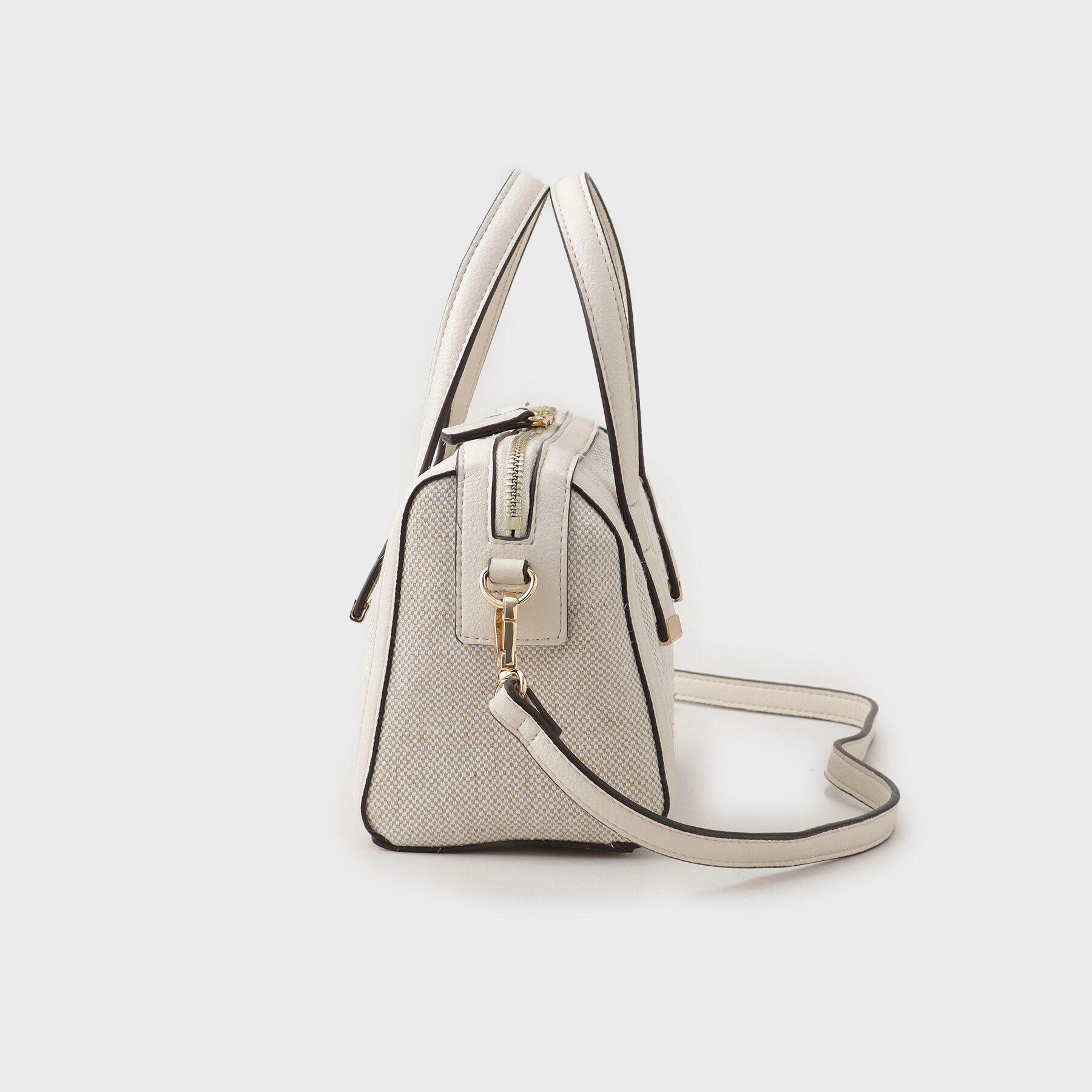 THE SHOP TK「キャンバス合皮コンビミニバッグ」|ショルダー・メッセンジャー|