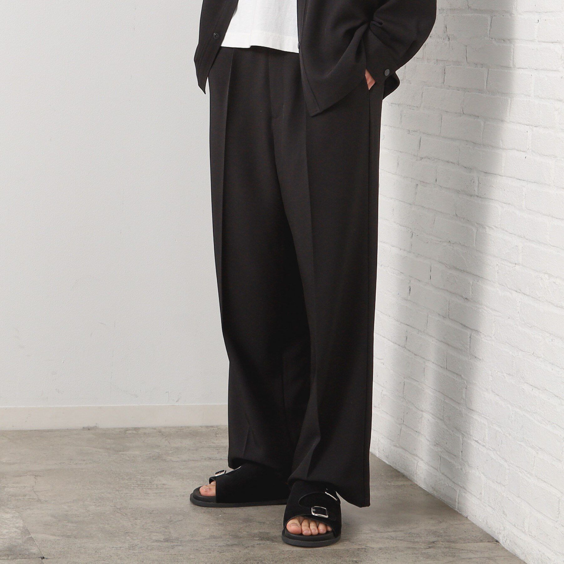 THE SHOP TK「タックワイドスラックス【セットアップ可/洗濯機OK】」|その他|