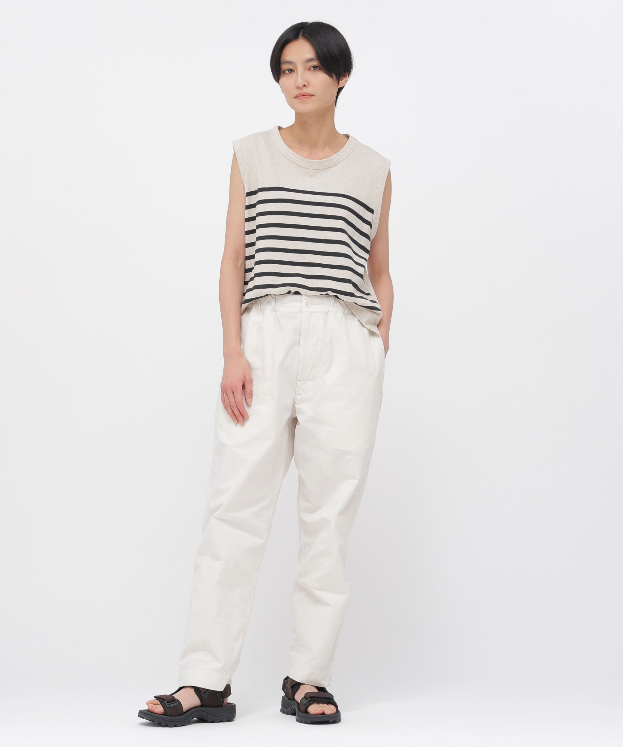 MHL.「BELGIAN LINEN COTTON JERSEY TOP」|Tシャツ・カットソー|