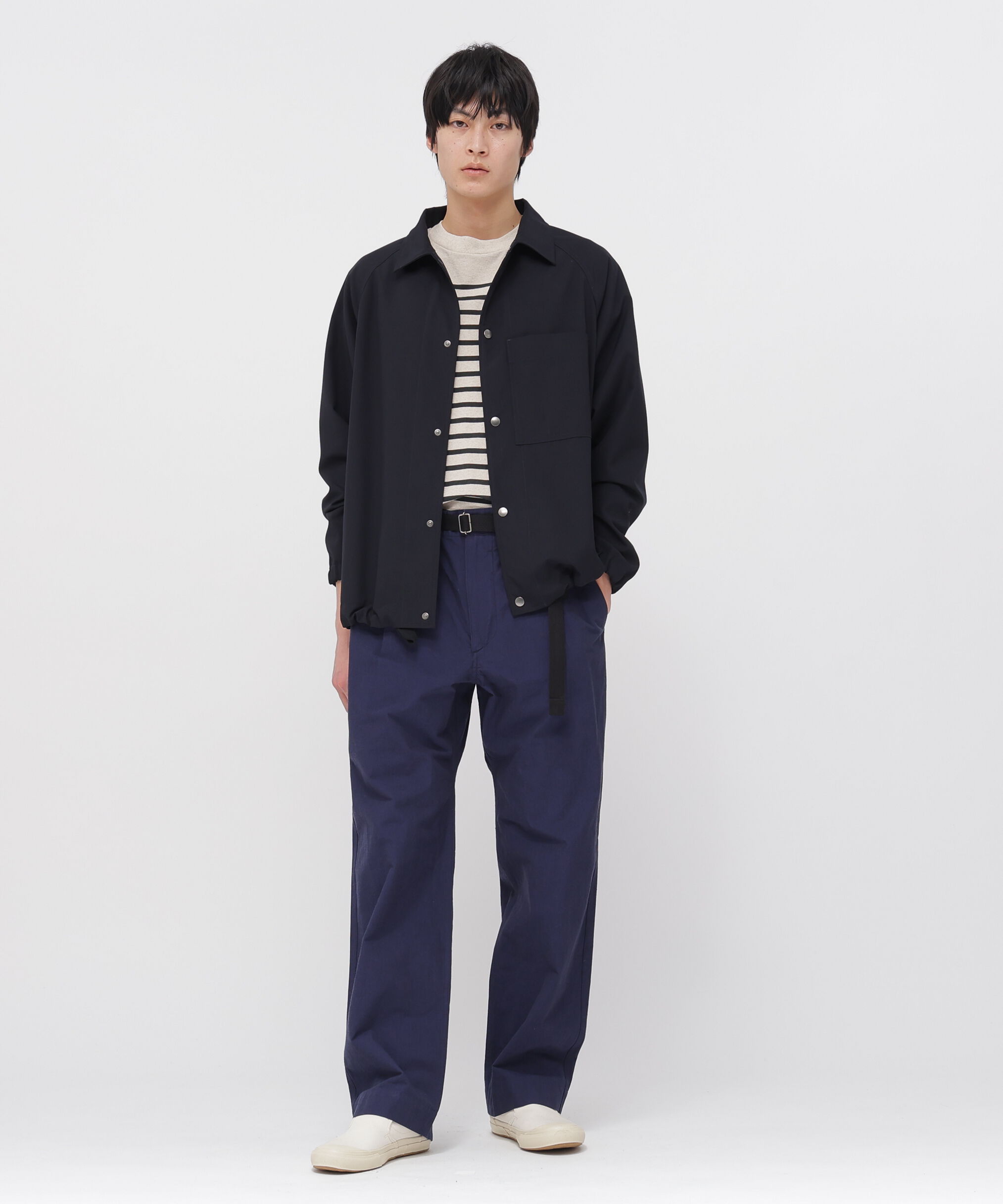 MHL.「UNIFORM WOOL POLYESTER BLOUSON」|ブルゾン・スタジャン|