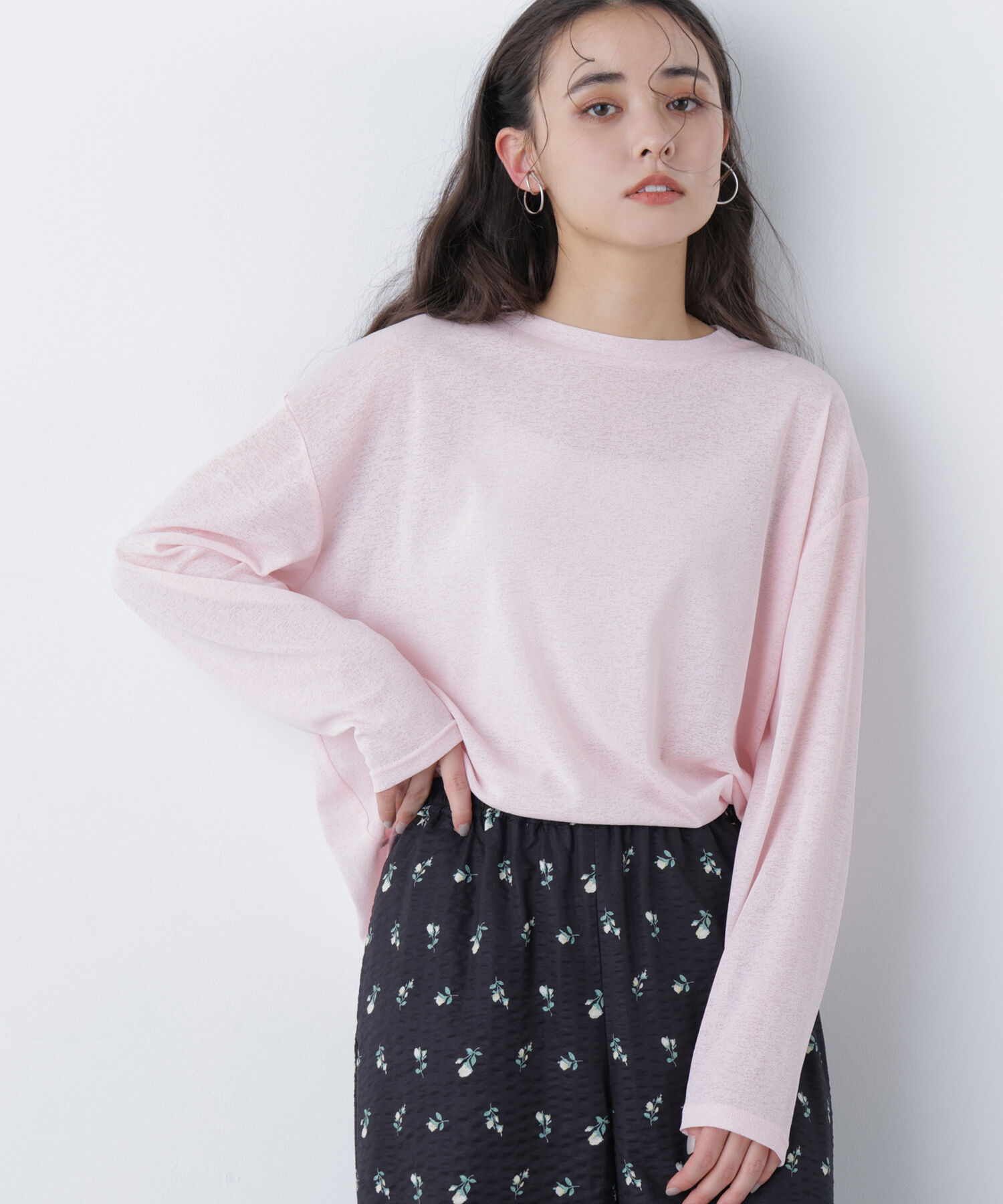  「〈N.〉スラブ天竺カットソー長袖」|Tシャツ・カットソー|