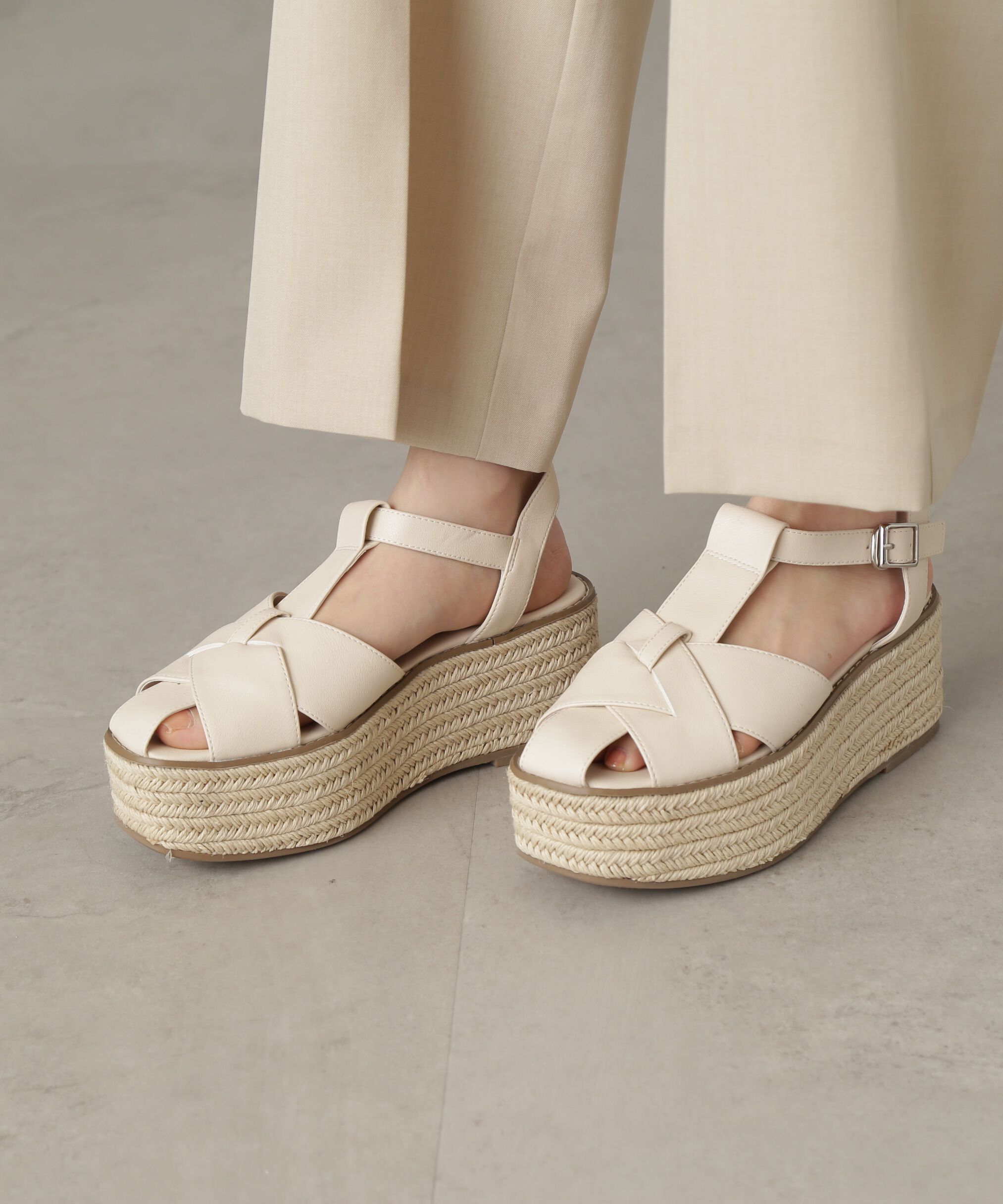  「ジュートグルカサンダル」|その他|ホワイト