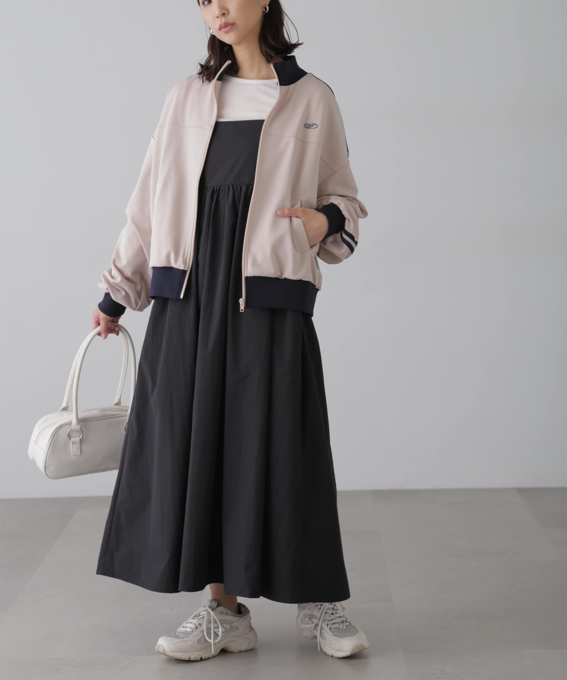  「配色ライントラックジャケット」|ブルゾン・スタジャン|