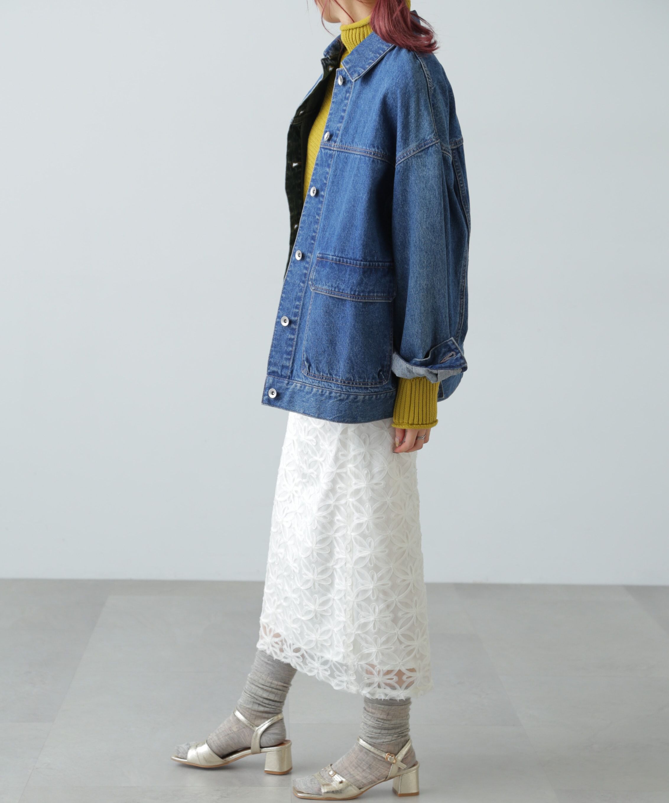  「鹿の子編みハイネックニット」|ニット・セーター|