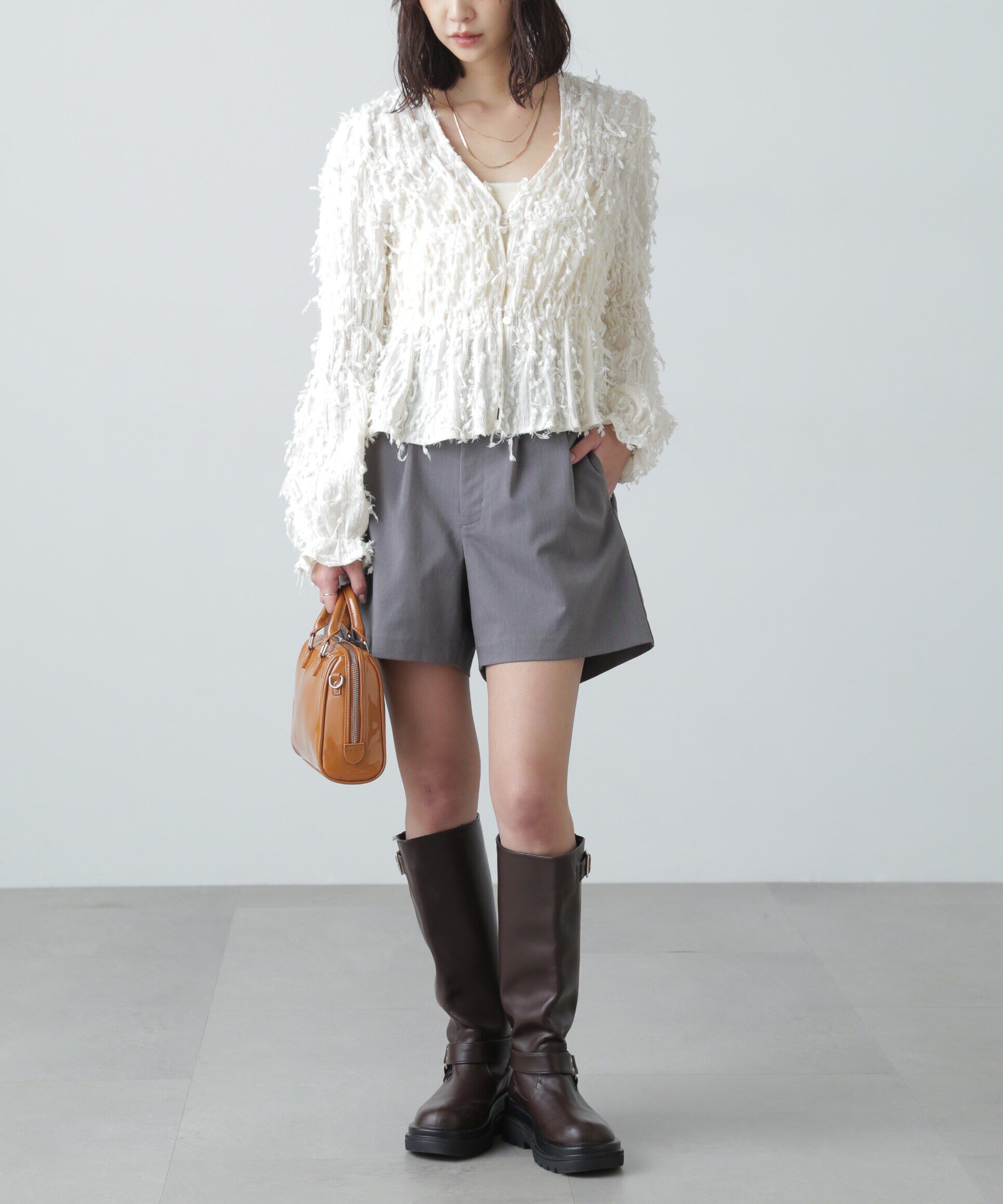  「フリンジジャガードブラウス」|シャツ・ブラウス|