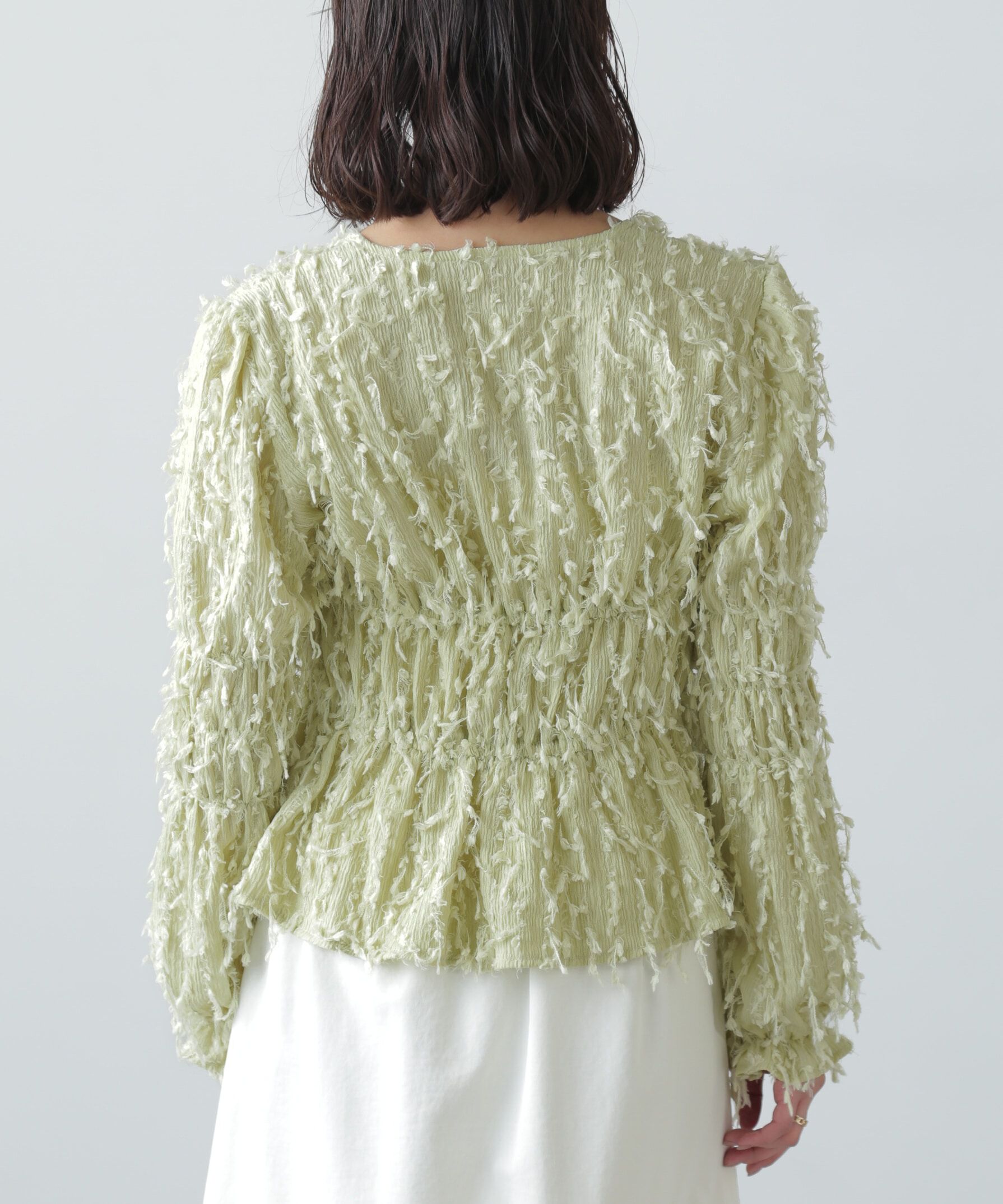  「フリンジジャガードブラウス」|シャツ・ブラウス|