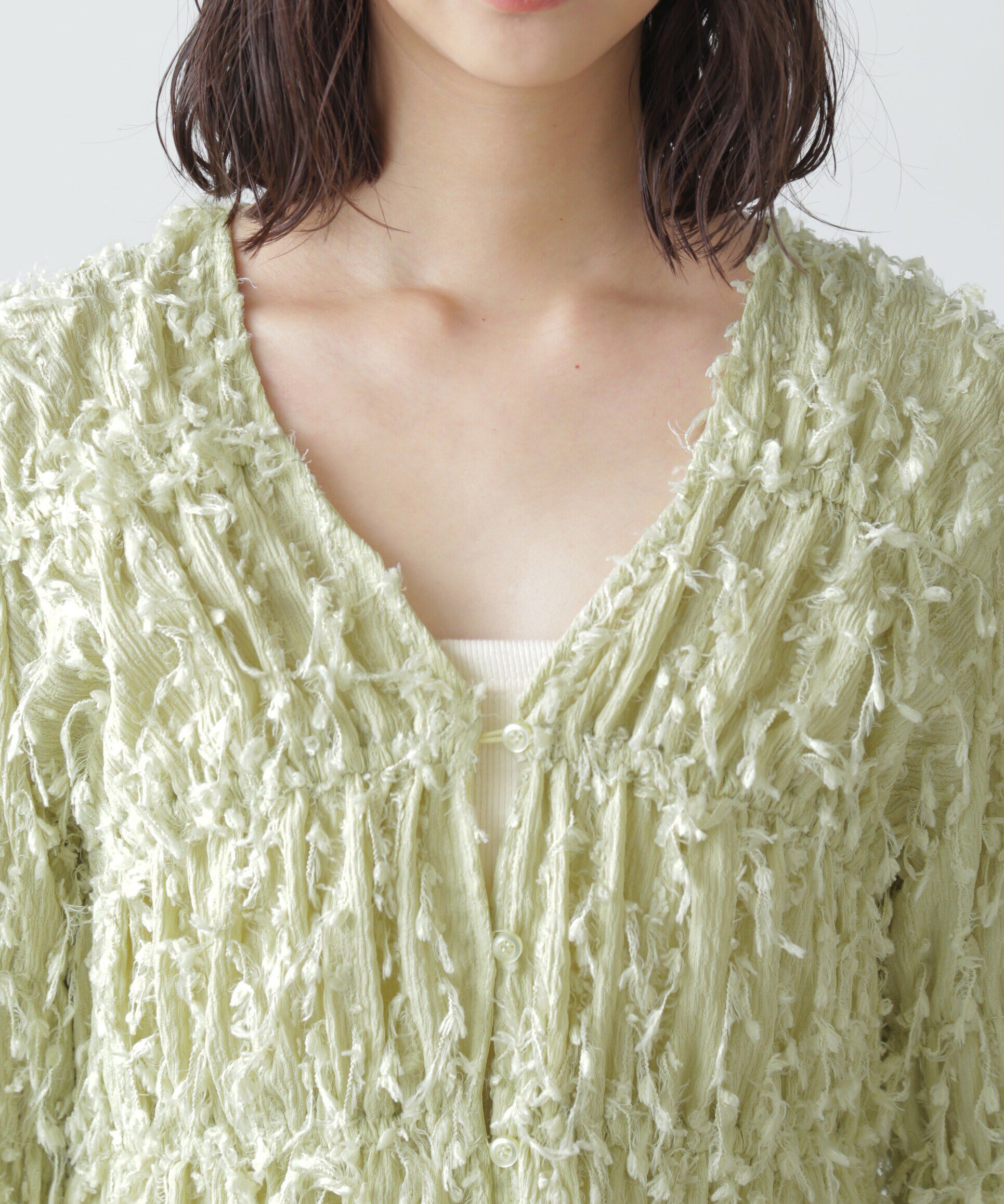  「フリンジジャガードブラウス」|シャツ・ブラウス|