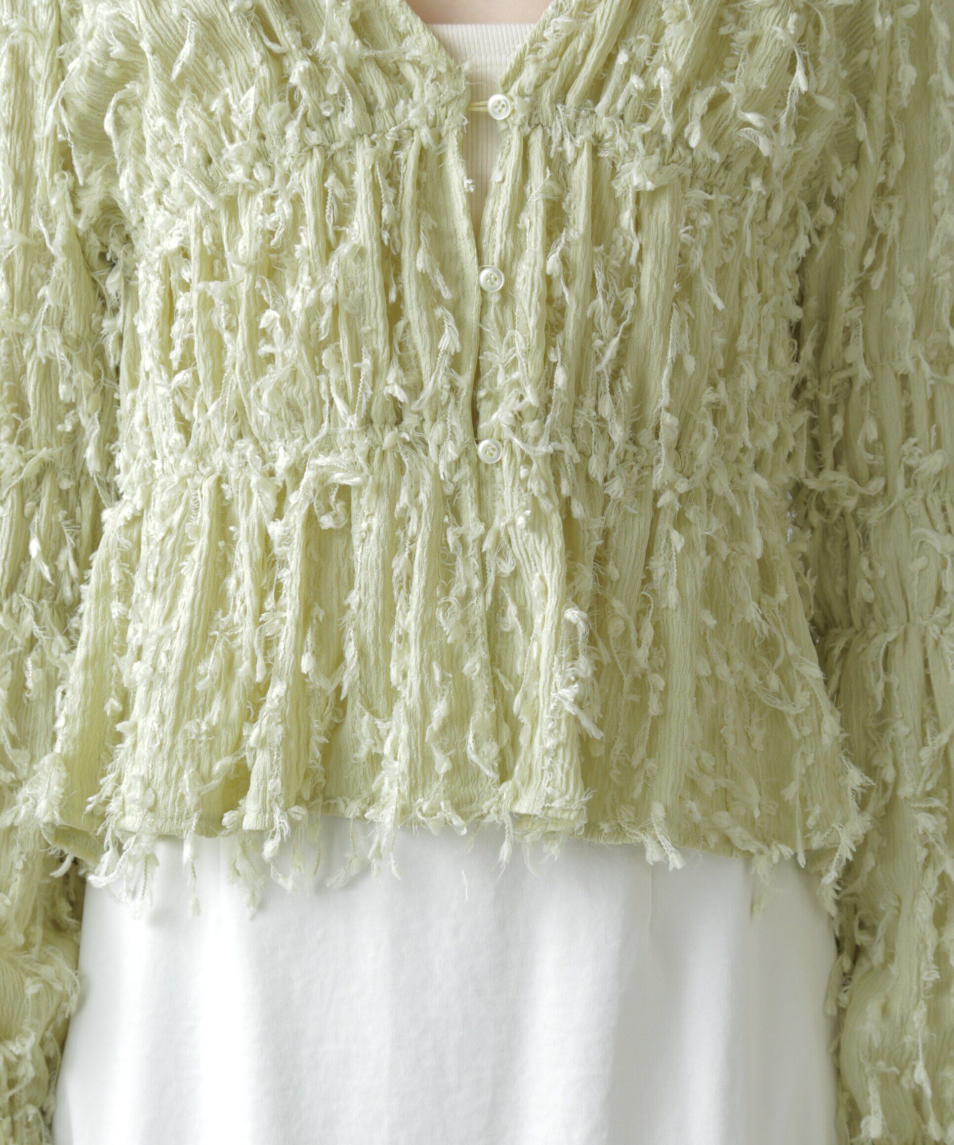  「フリンジジャガードブラウス」|シャツ・ブラウス|