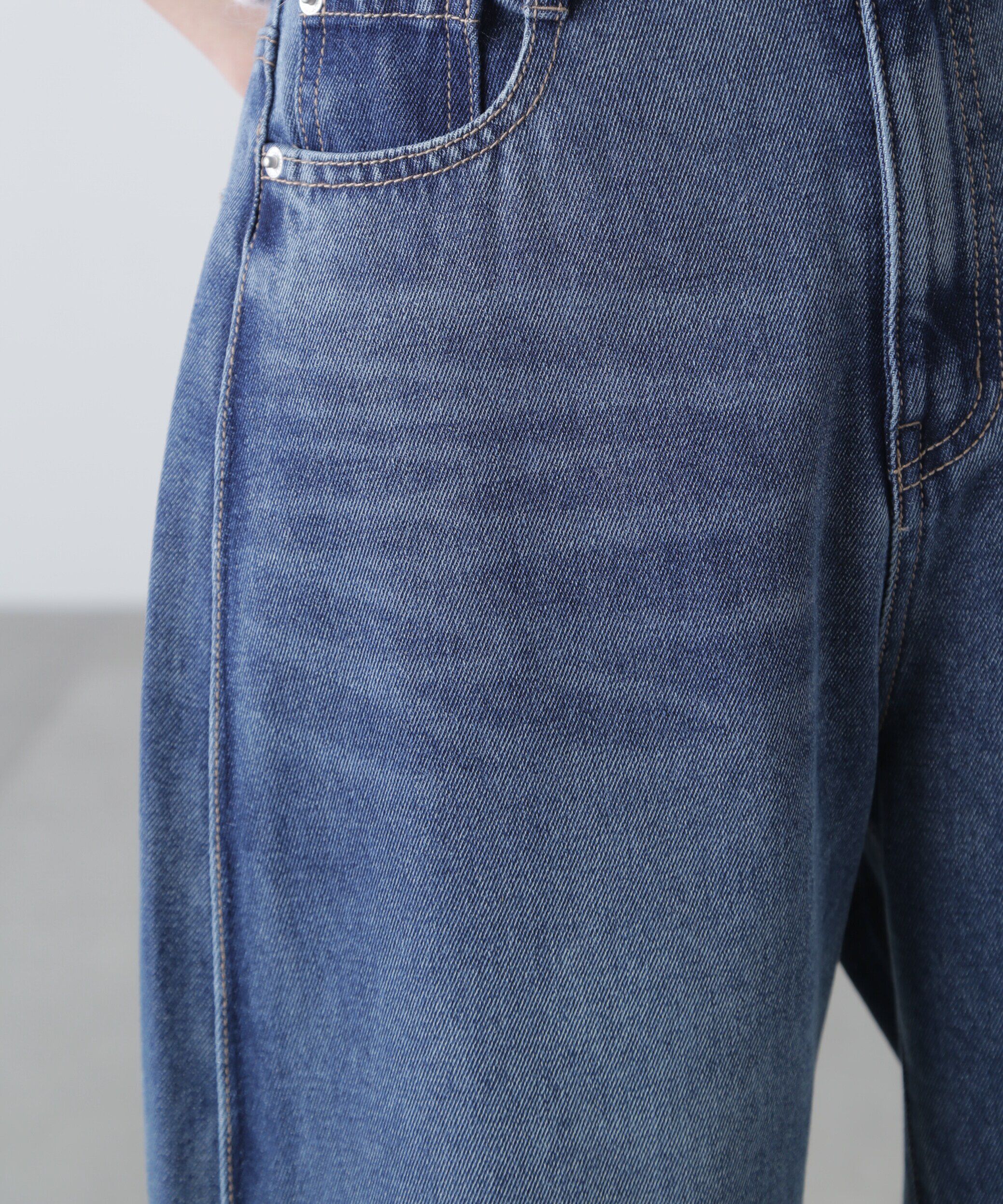  「[低身長サイズ/Sシリーズ]サイドタックカーブデニムパンツ」|その他|