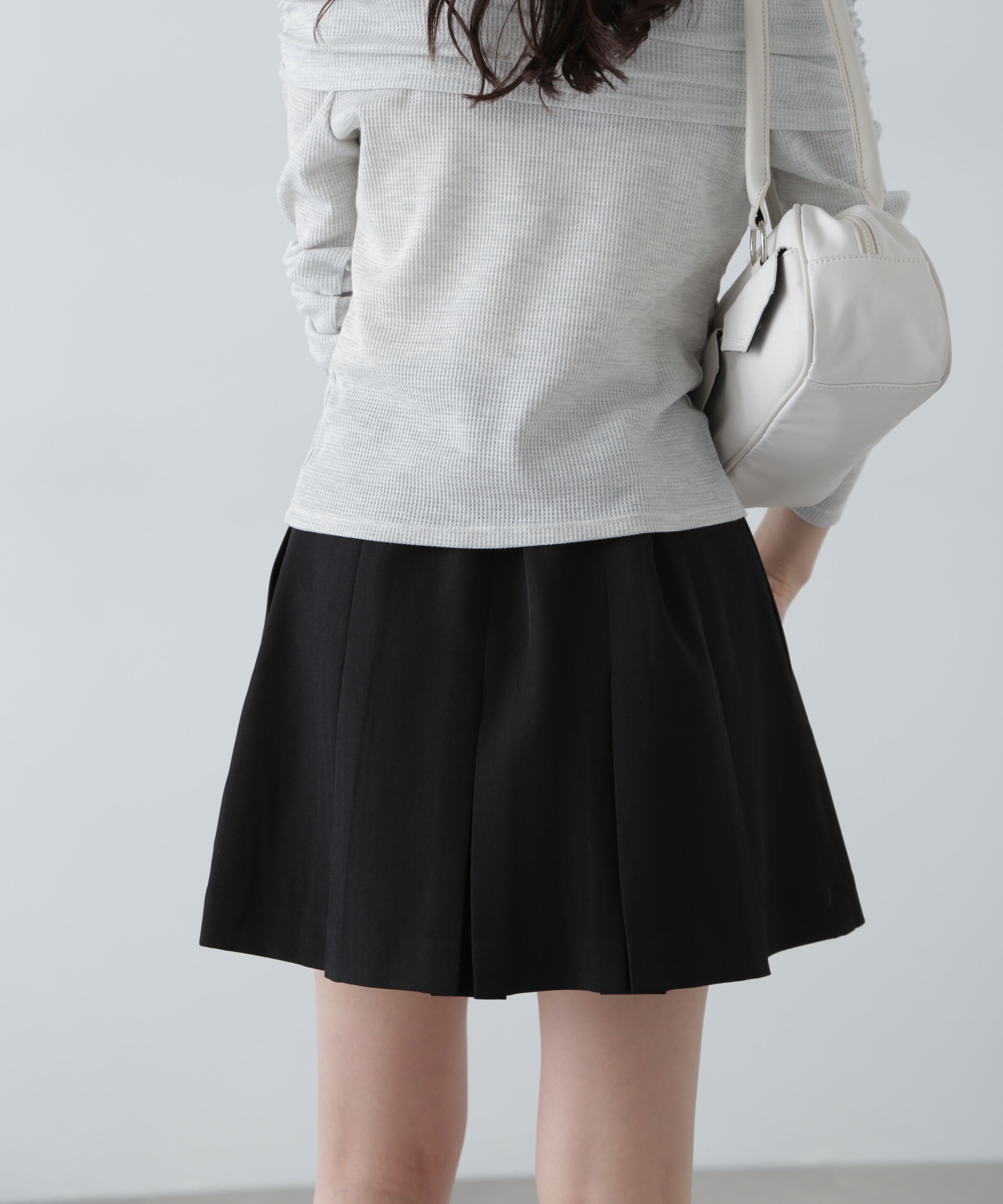  「ボックスプリーツミニスカート」|スカート|