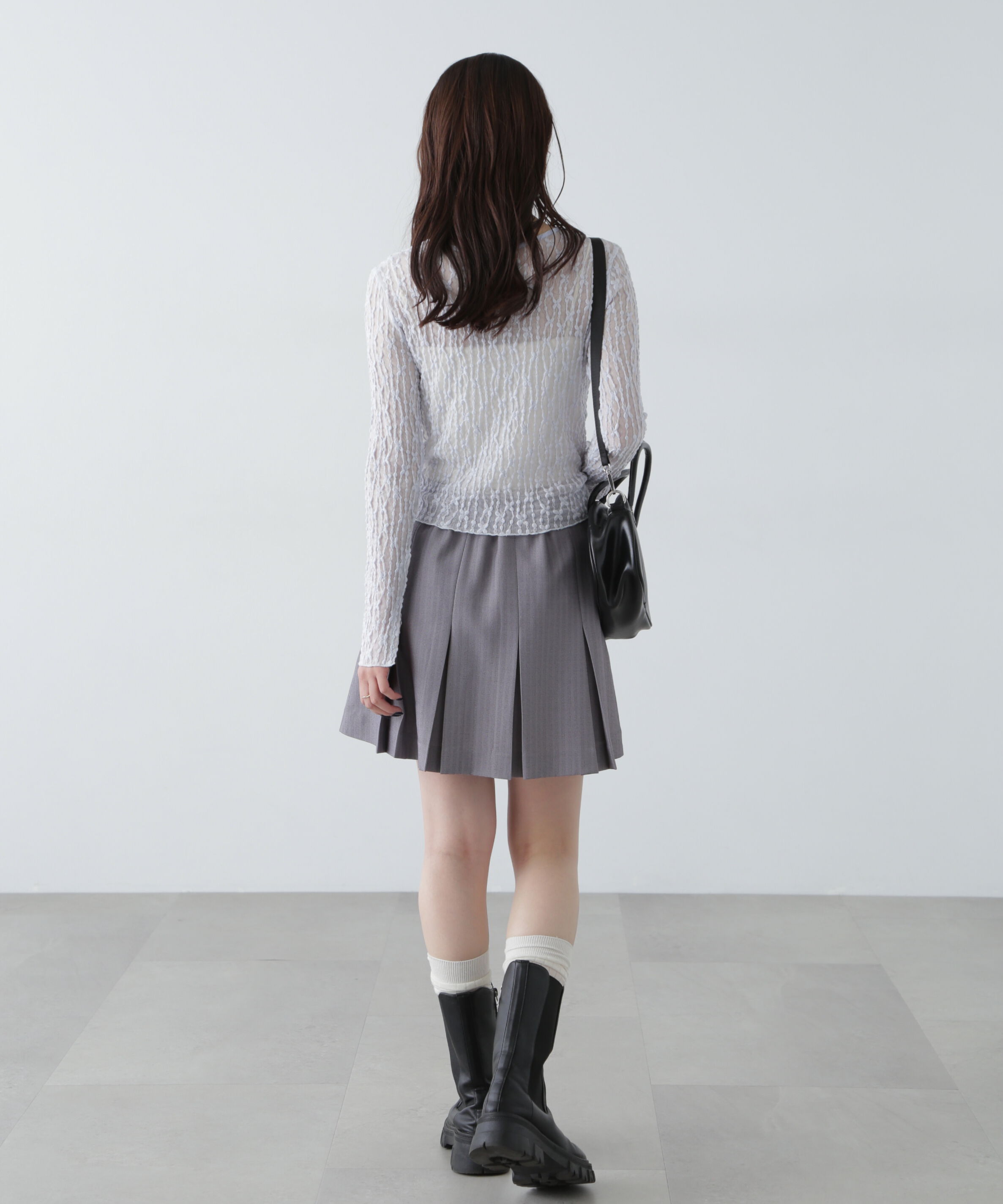  「ボックスプリーツミニスカート」|スカート|