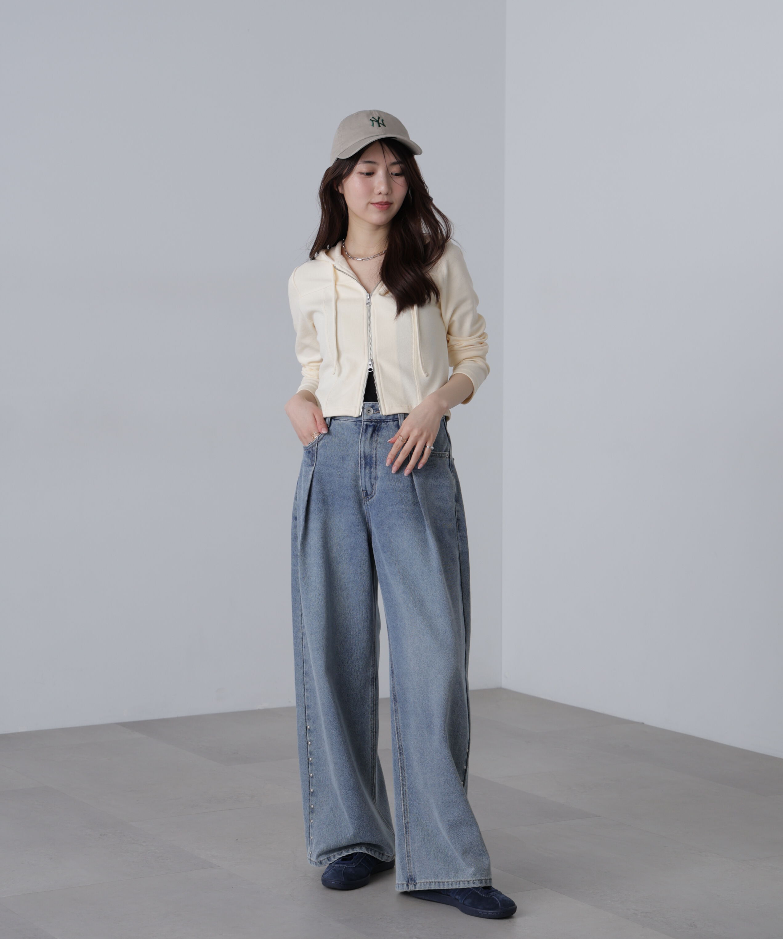  「フィットジップパーカー」|Tシャツ・カットソー|