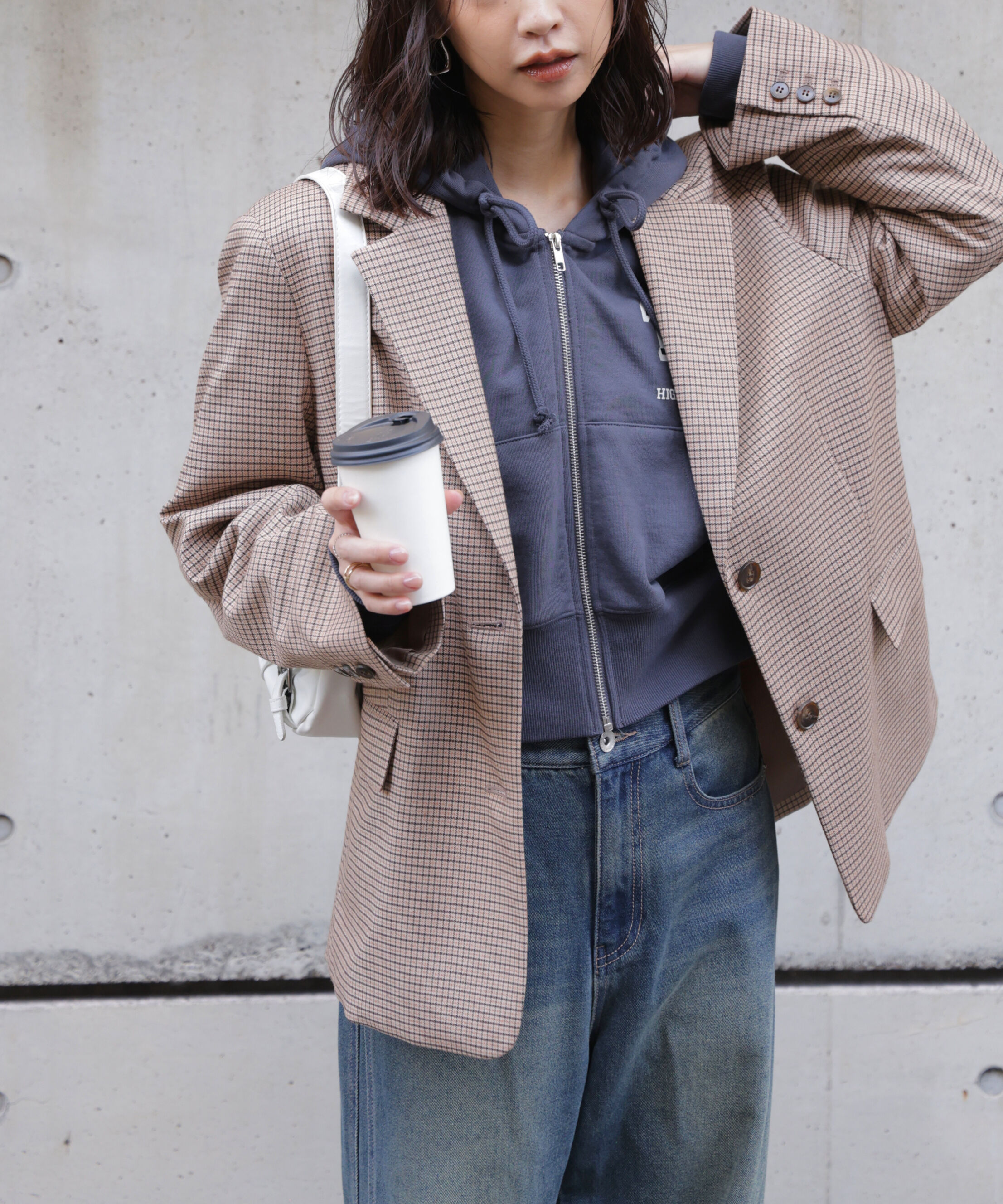  「〈セットアップ対応〉オーバーサイズシングルジャケット」|その他|