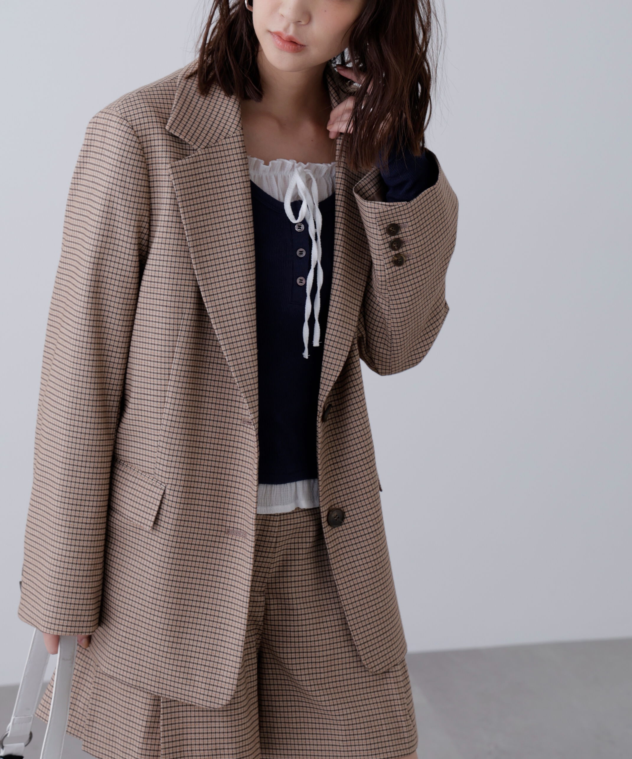  「〈セットアップ対応〉オーバーサイズシングルジャケット」|その他|