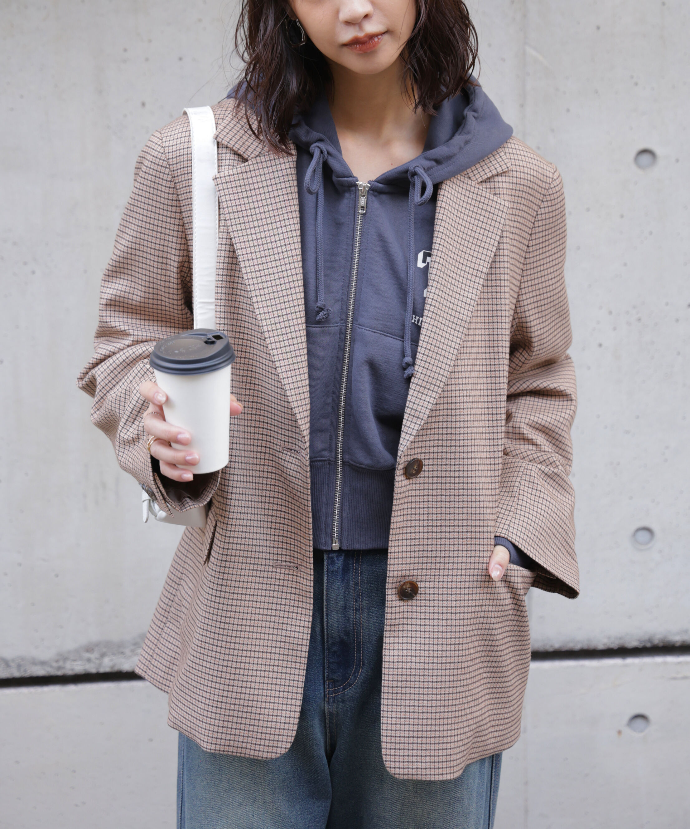  「〈セットアップ対応〉オーバーサイズシングルジャケット」|その他|