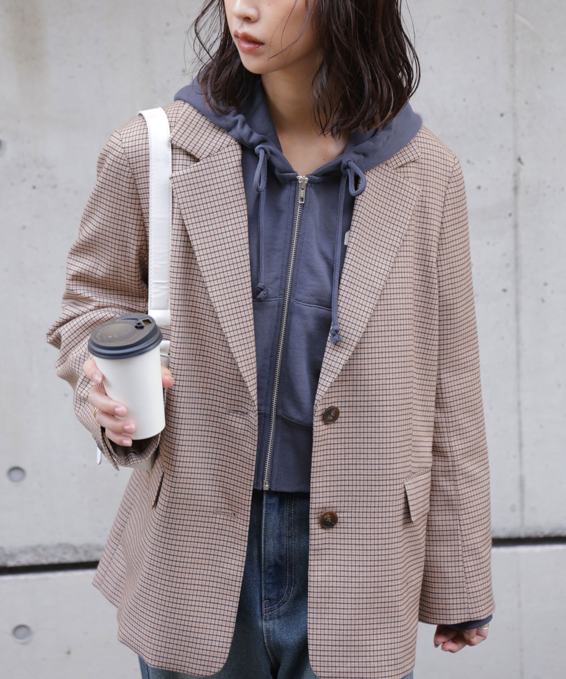  「〈セットアップ対応〉オーバーサイズシングルジャケット」|その他|