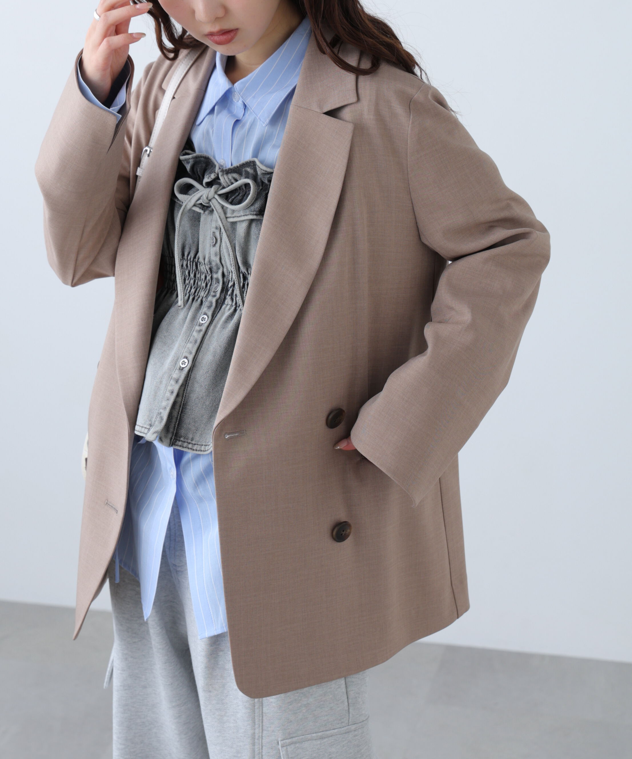  「梳毛調合繊ダブルブレストジャケット」|その他|