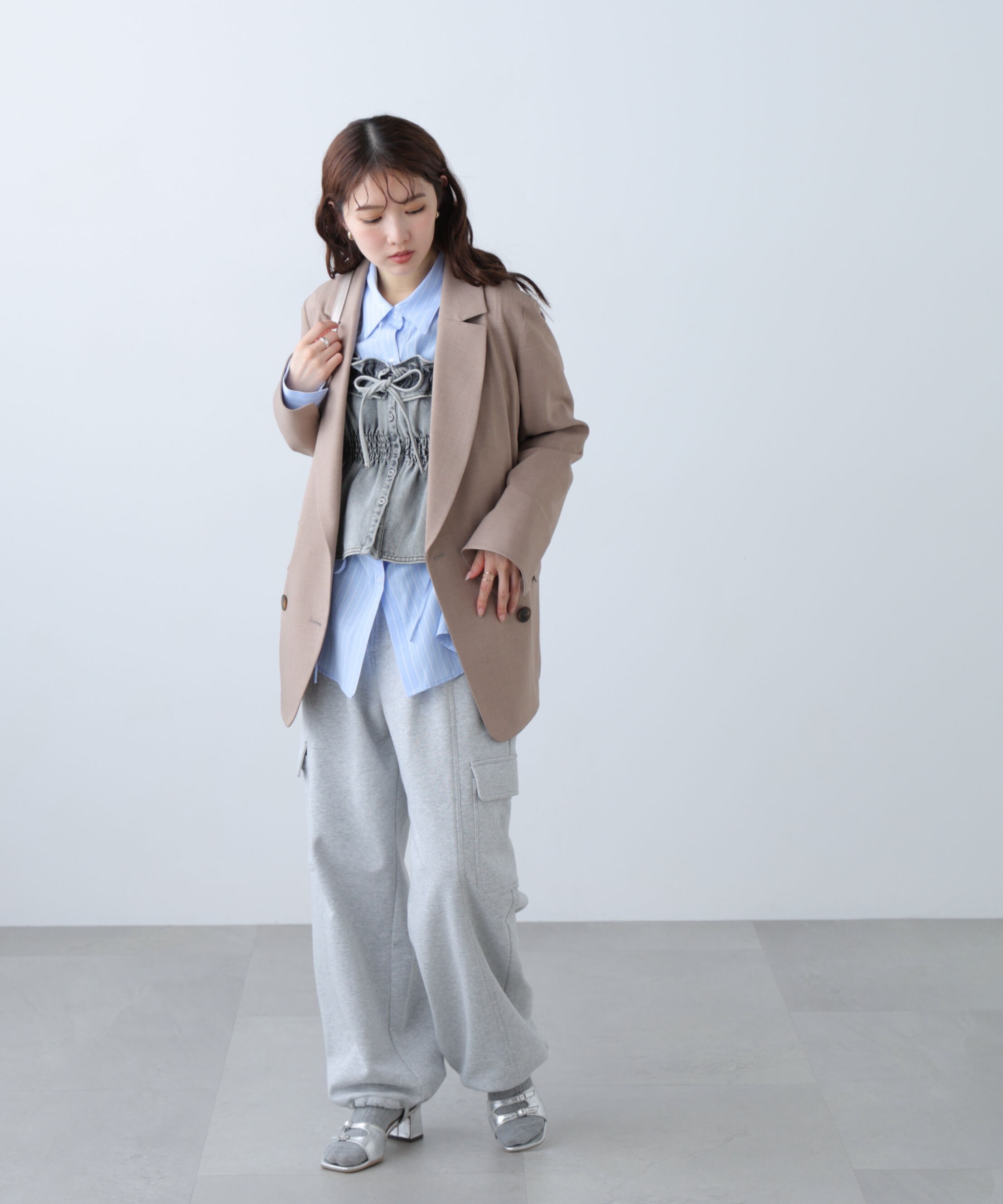  「梳毛調合繊ダブルブレストジャケット」|その他|