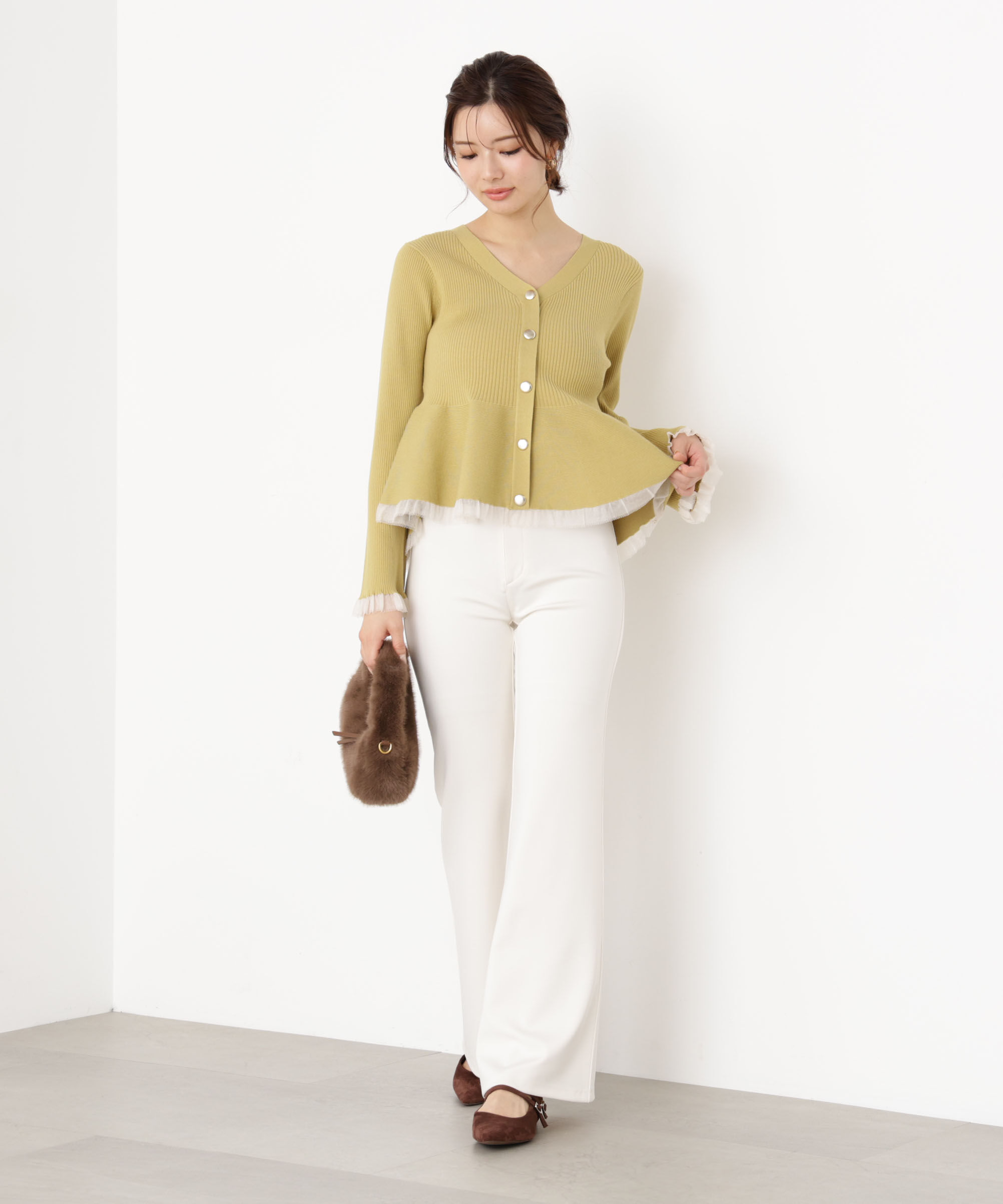 PROPORTION BODY DRESSING「カットフレアーパンツ 25AW」|その他|