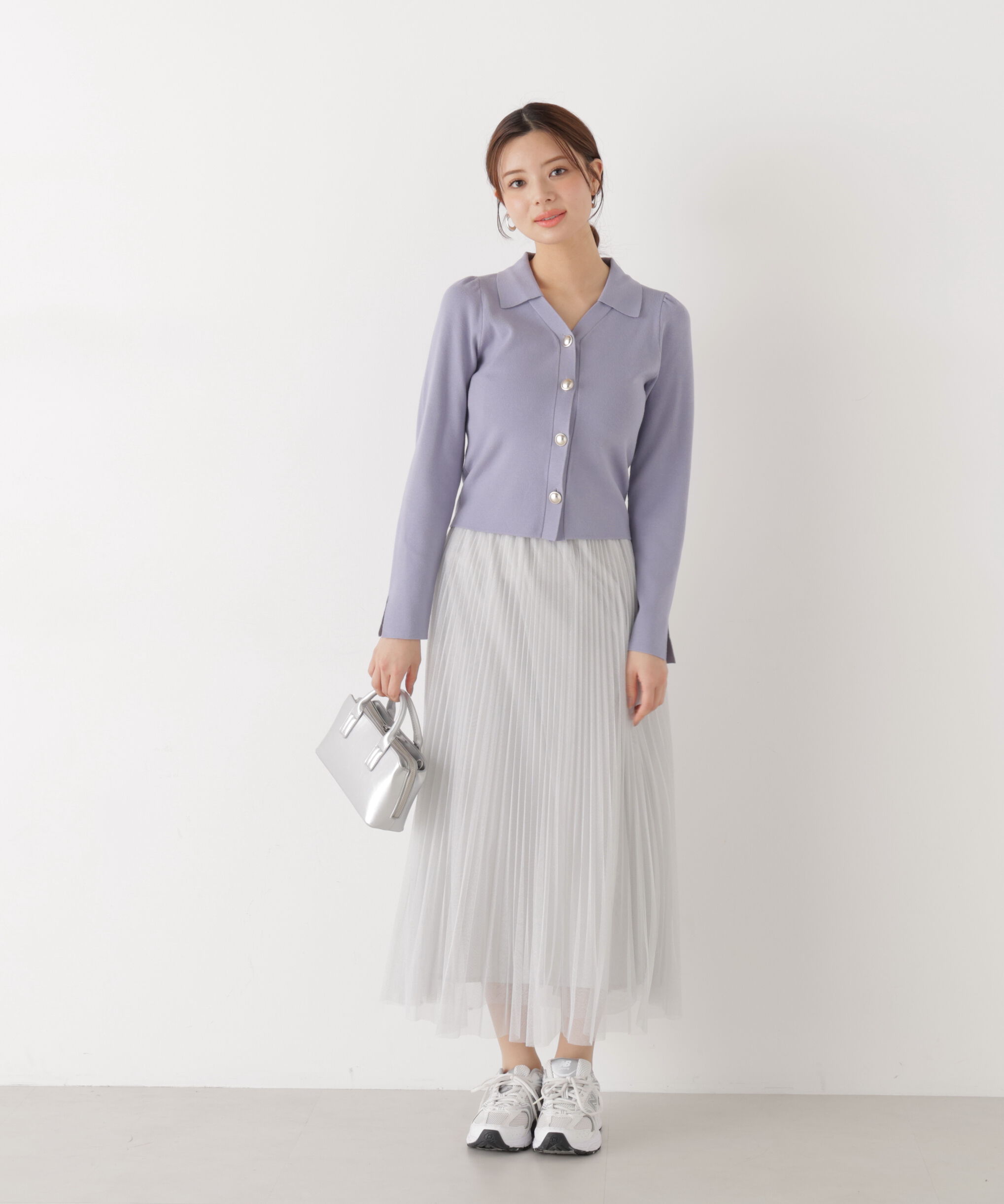 PROPORTION BODY DRESSING「《EDIT COLOGNE》ラメプリーツスカート26SS」|スカート|