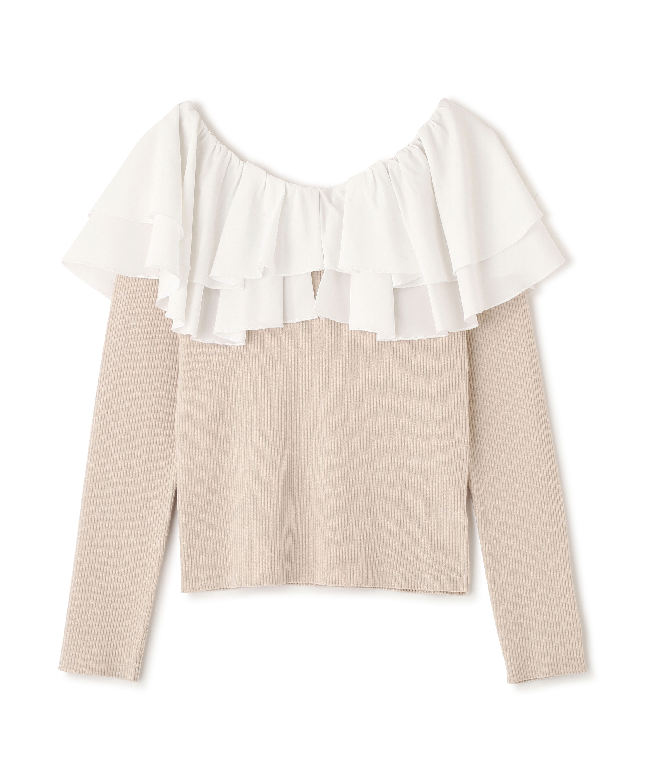 PROPORTION BODY DRESSING「ボリュームラッフルニット　　26SS」|ニット・セーター|