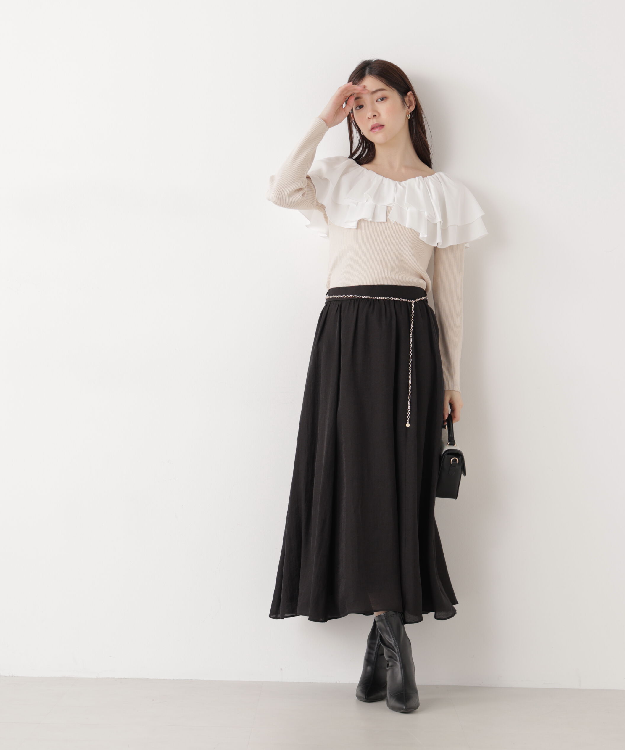 PROPORTION BODY DRESSING「ボリュームラッフルニット　　26SS」|ニット・セーター|