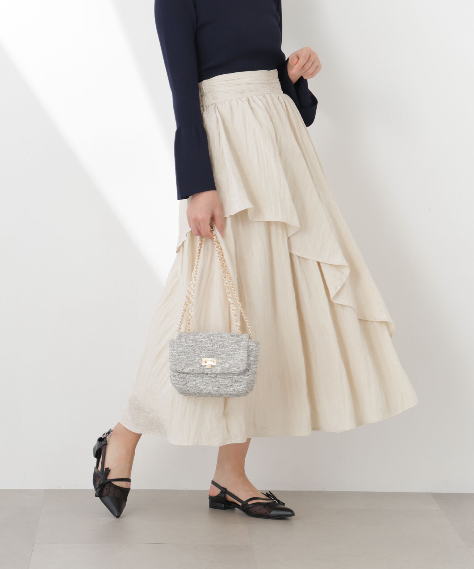 PROPORTION BODY DRESSING「ワッシャーティアードスカート　26SS」|スカート|