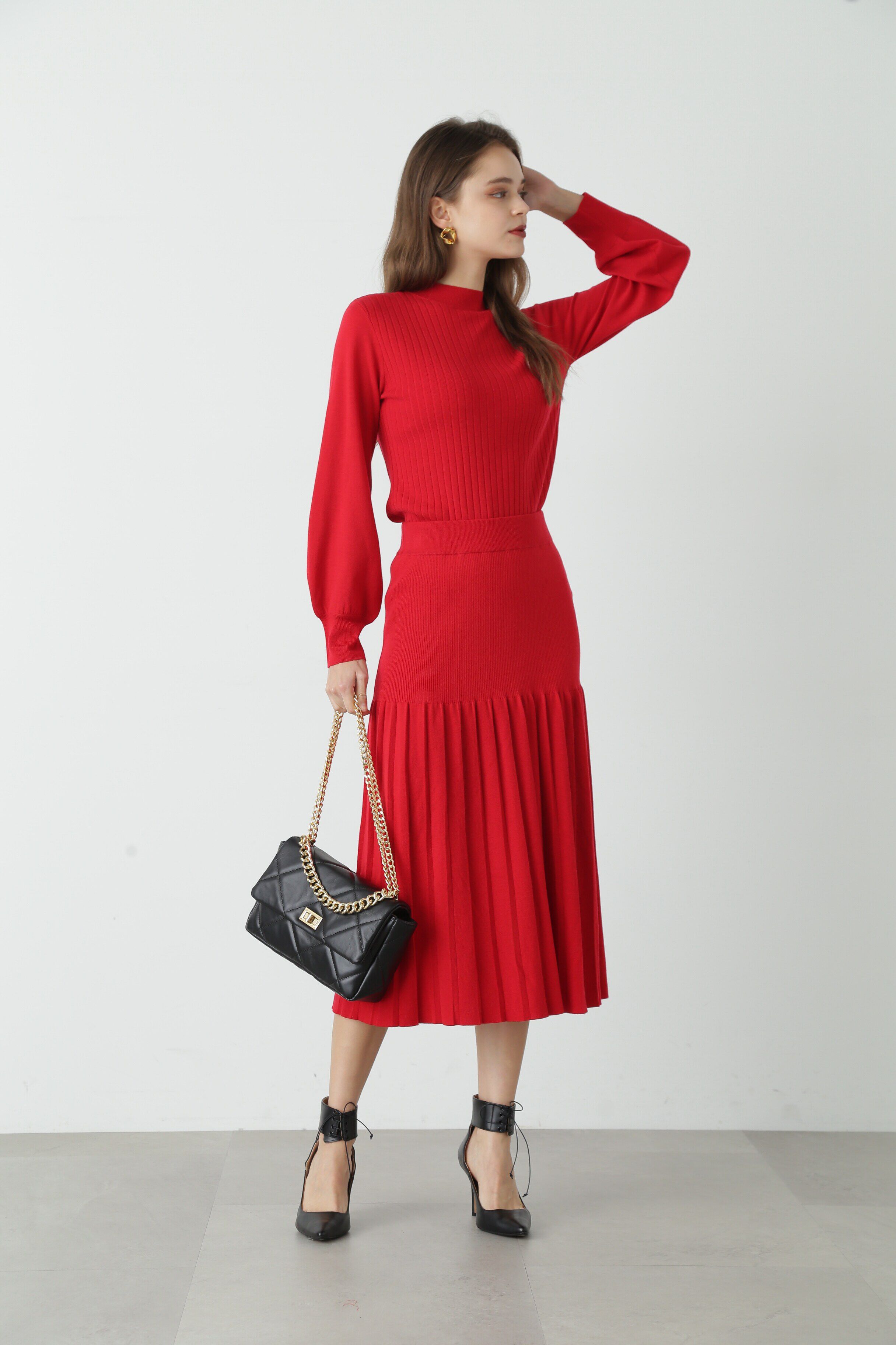  「◆ニットアッププリーツスカート」|スカート|