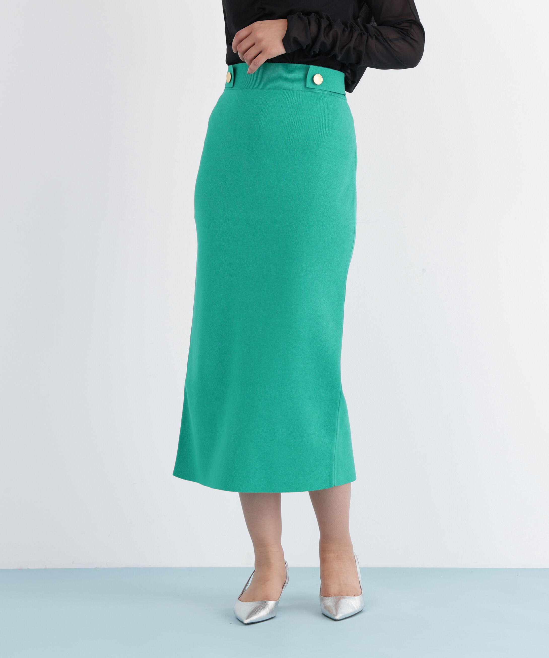  「◆メタルボタンタイトスカート」|スカート|