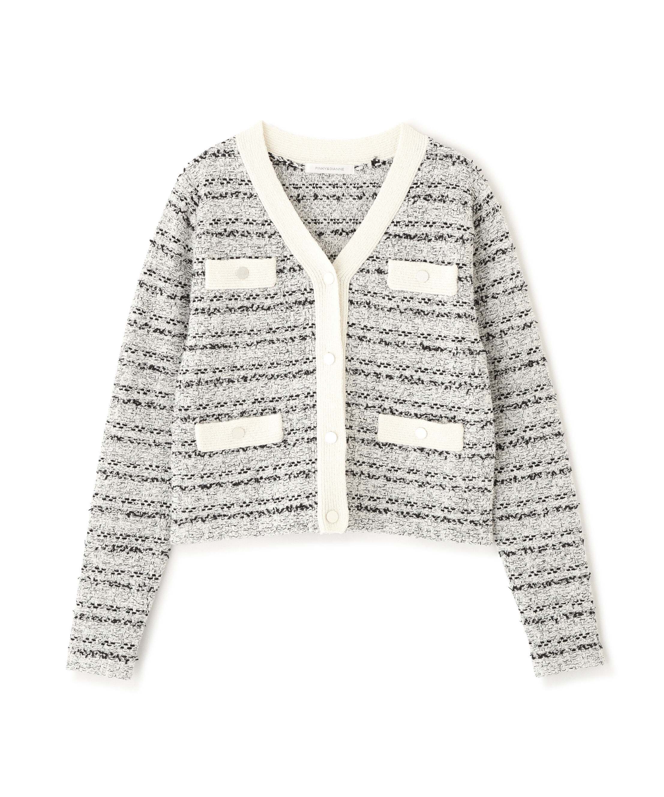  「ブークレーツイードＶネックカーディガン」|その他|