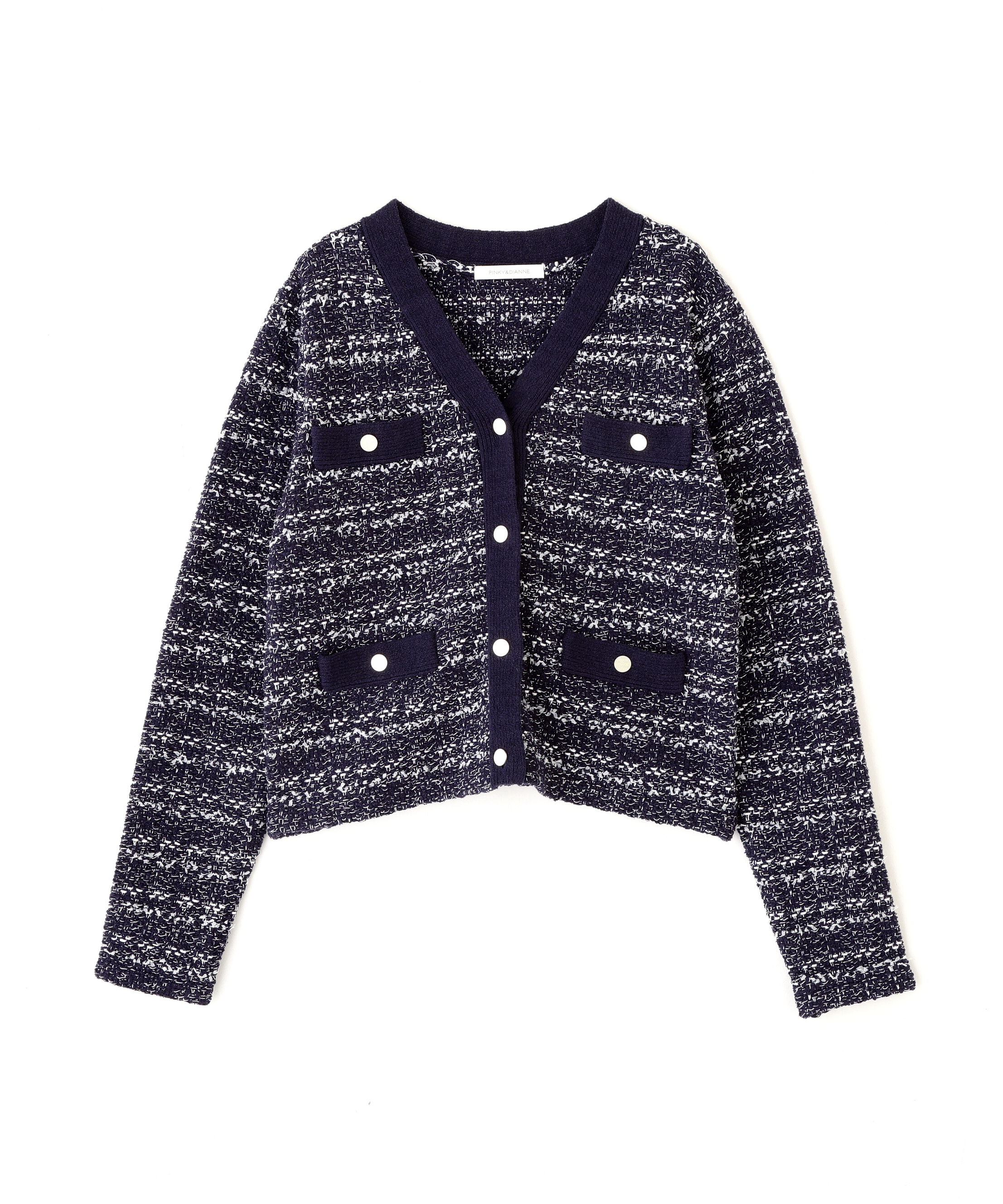  「ブークレーツイードＶネックカーディガン」|その他|