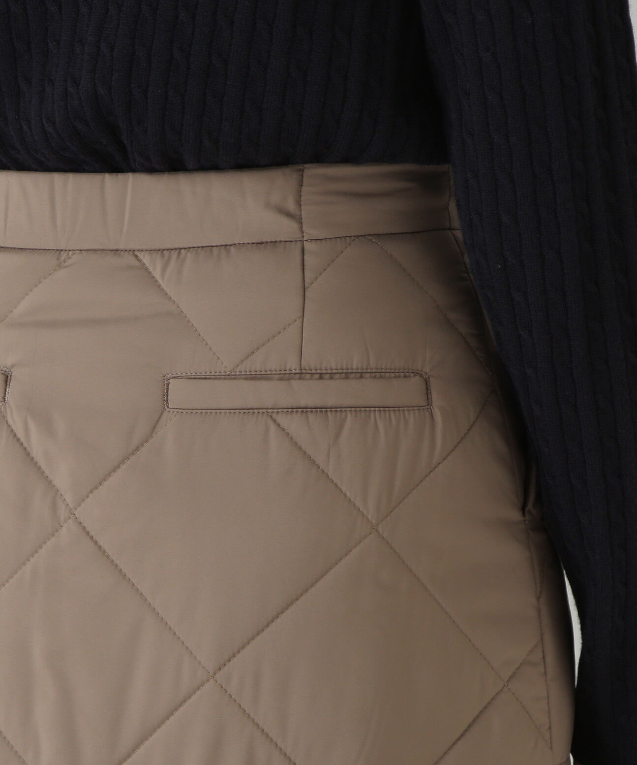  「キルティングベイカーＡラインスカート」|スカート|