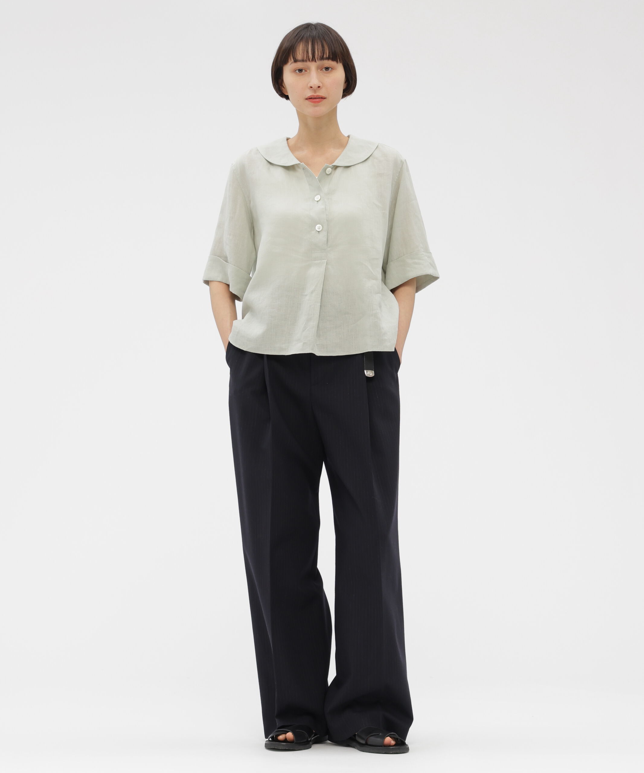  「SUBTLE STRIPE WOOL TROUSERS」|その他|