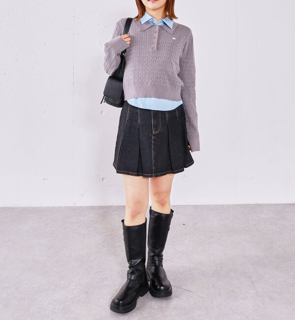 archives「デニムプリーツミニスカート」|スカート|